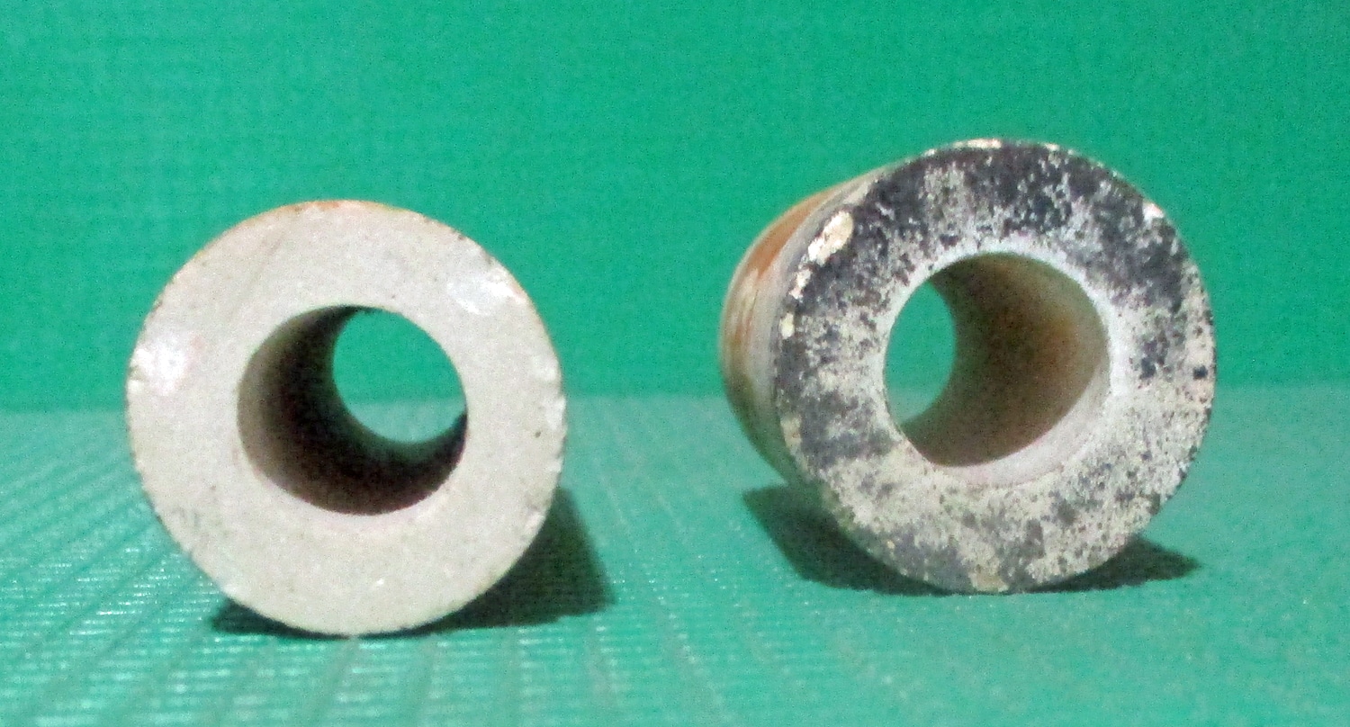 2 Ceramic Tubes, 2 5/8"L & 2"L 5 2 Ceramic Tubes, 2 5/8"L & 2"L
