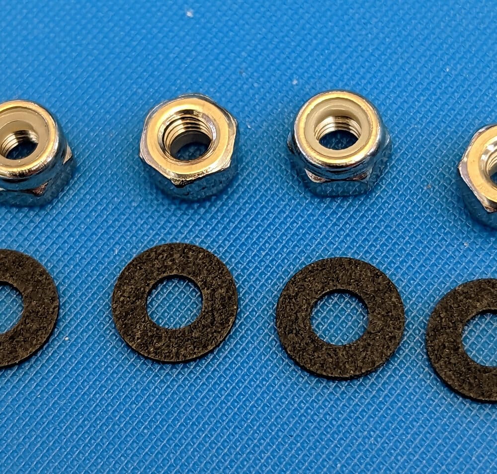 Package Of Four Nuts With Gasket, M3-0.5 Thread Size Main Photo