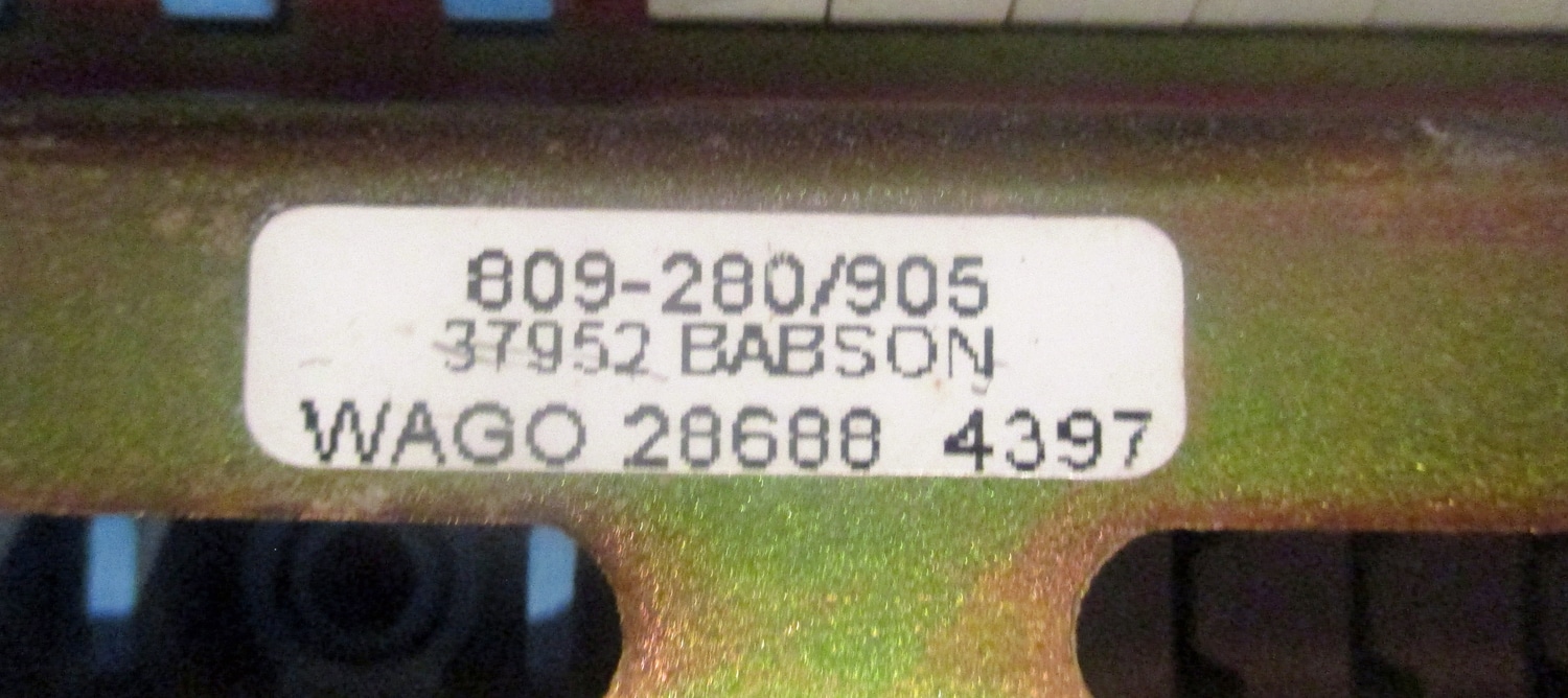 Terminal Block for Navigator w/Din Rail, Spare Parts & 120VAC Relays 12 close up