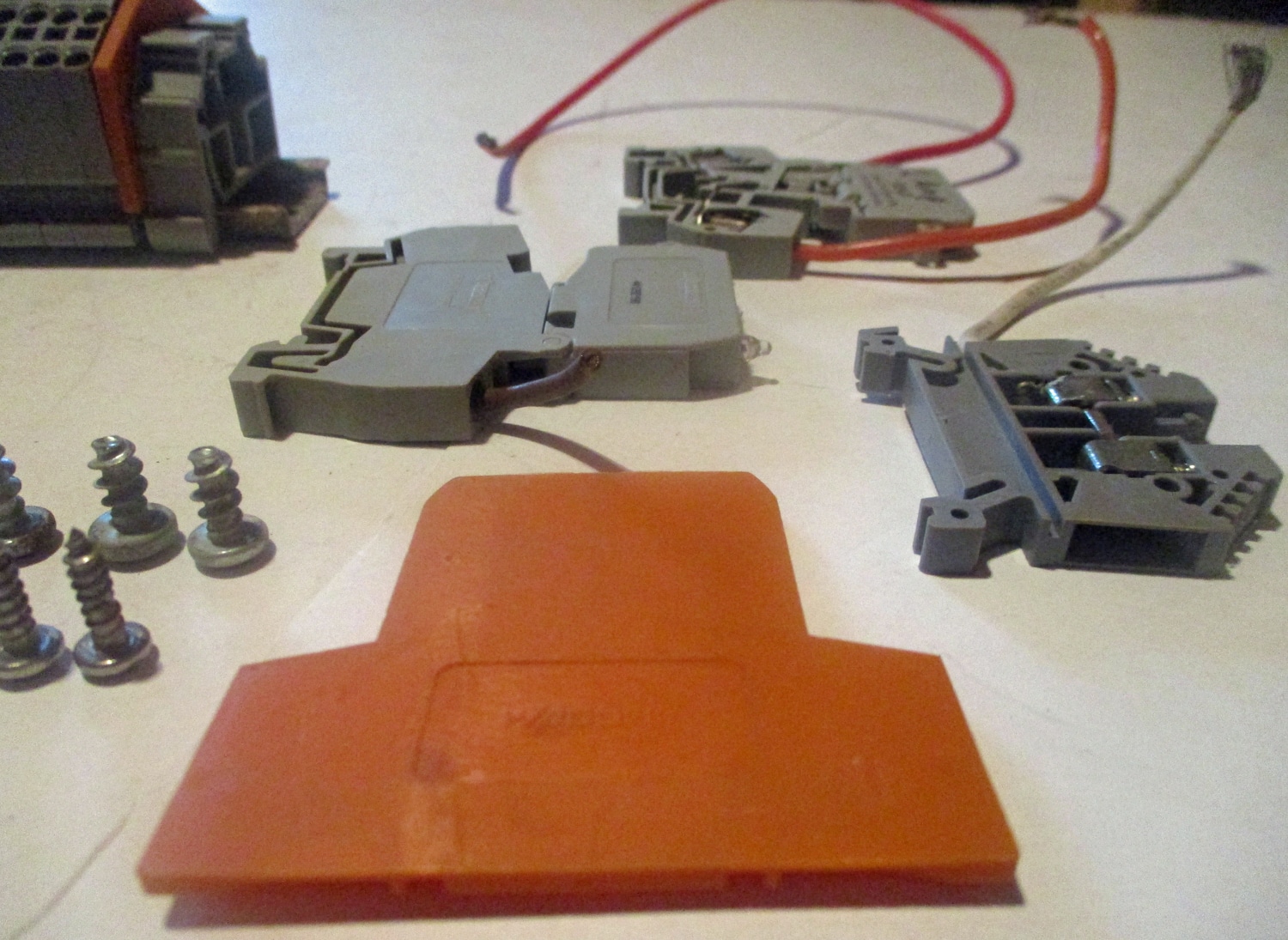 Terminal Block for Navigator w/Din Rail, Spare Parts & 120VAC Relays 18 close up