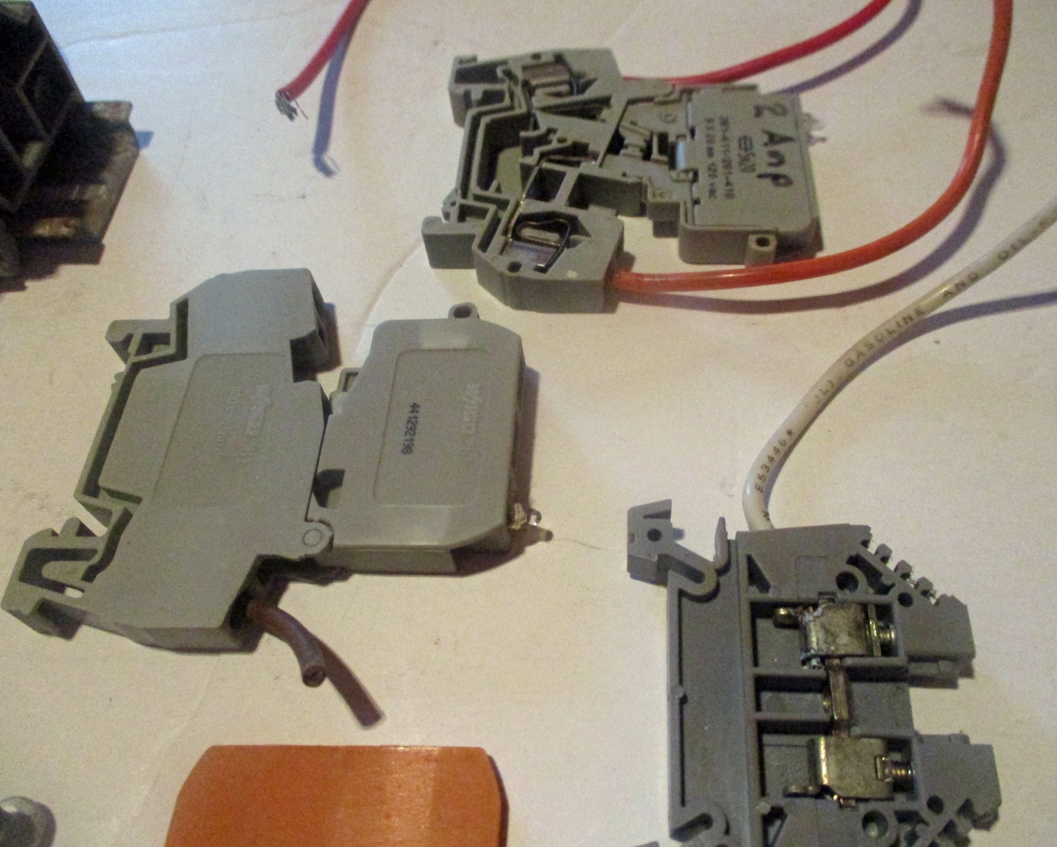 Terminal Block for Navigator w/Din Rail, Spare Parts & 120VAC Relays 19 close up