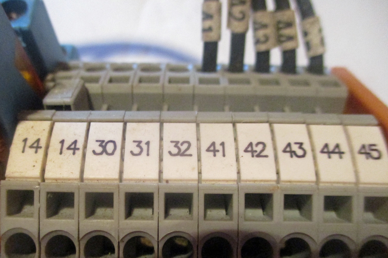 Terminal Block for Navigator w/Din Rail, Spare Parts & 120VAC Relays 9 close up