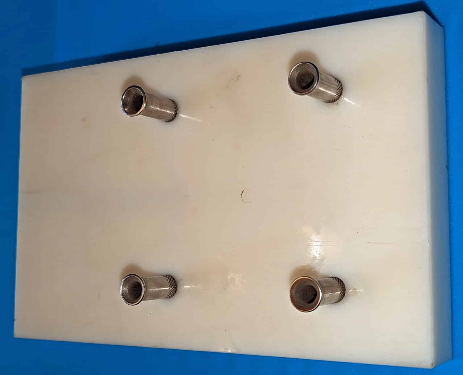 Block Plate, Plastic, 8"L 4 close up