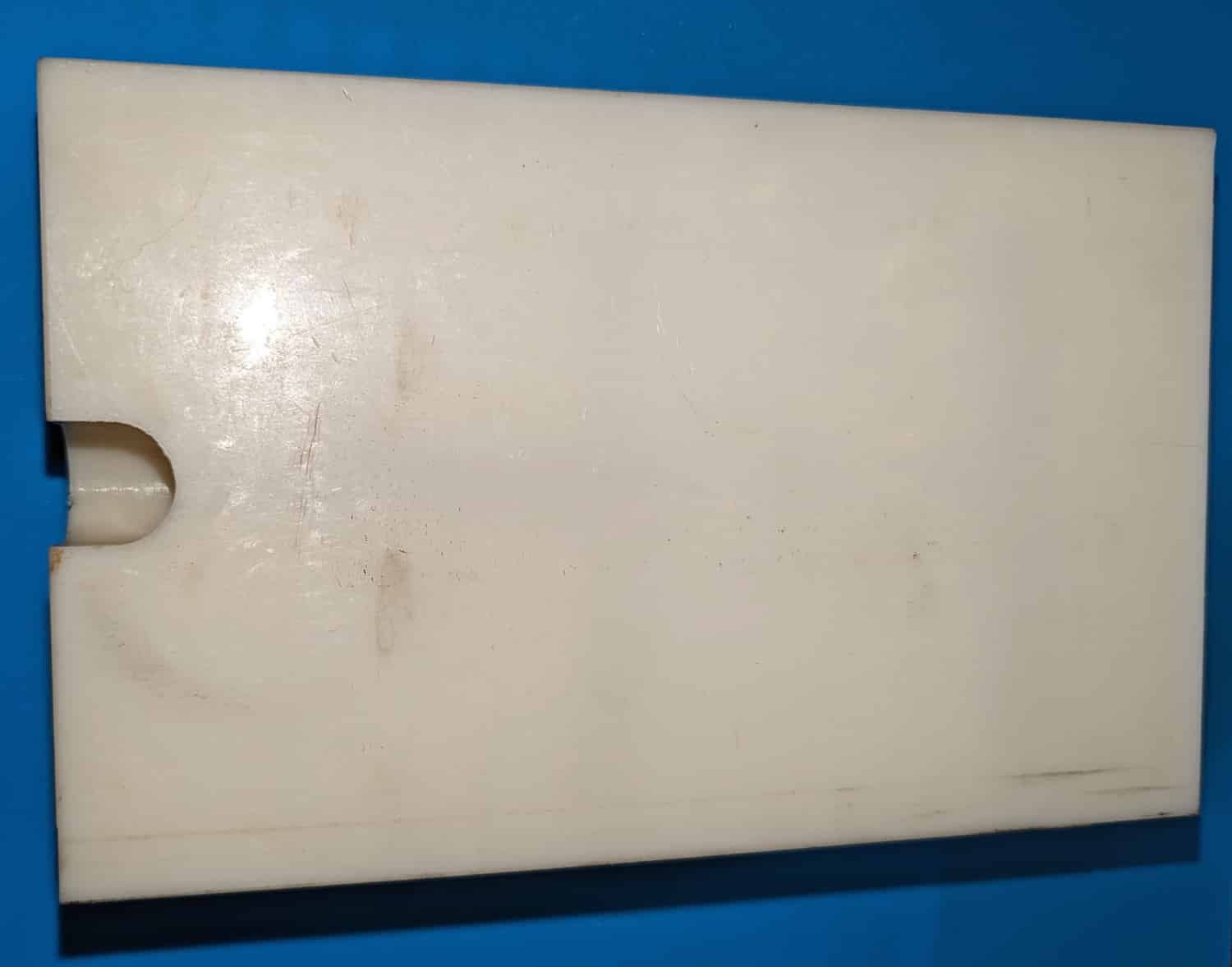 Block Plate, Plastic, 8"L 6 close up