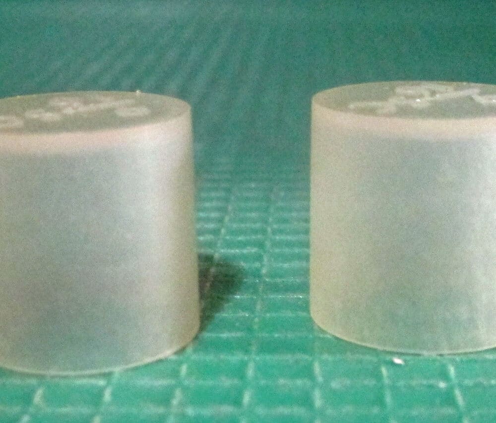 9/16" SC White Caplugs, 19/32"ID, Pkg/2