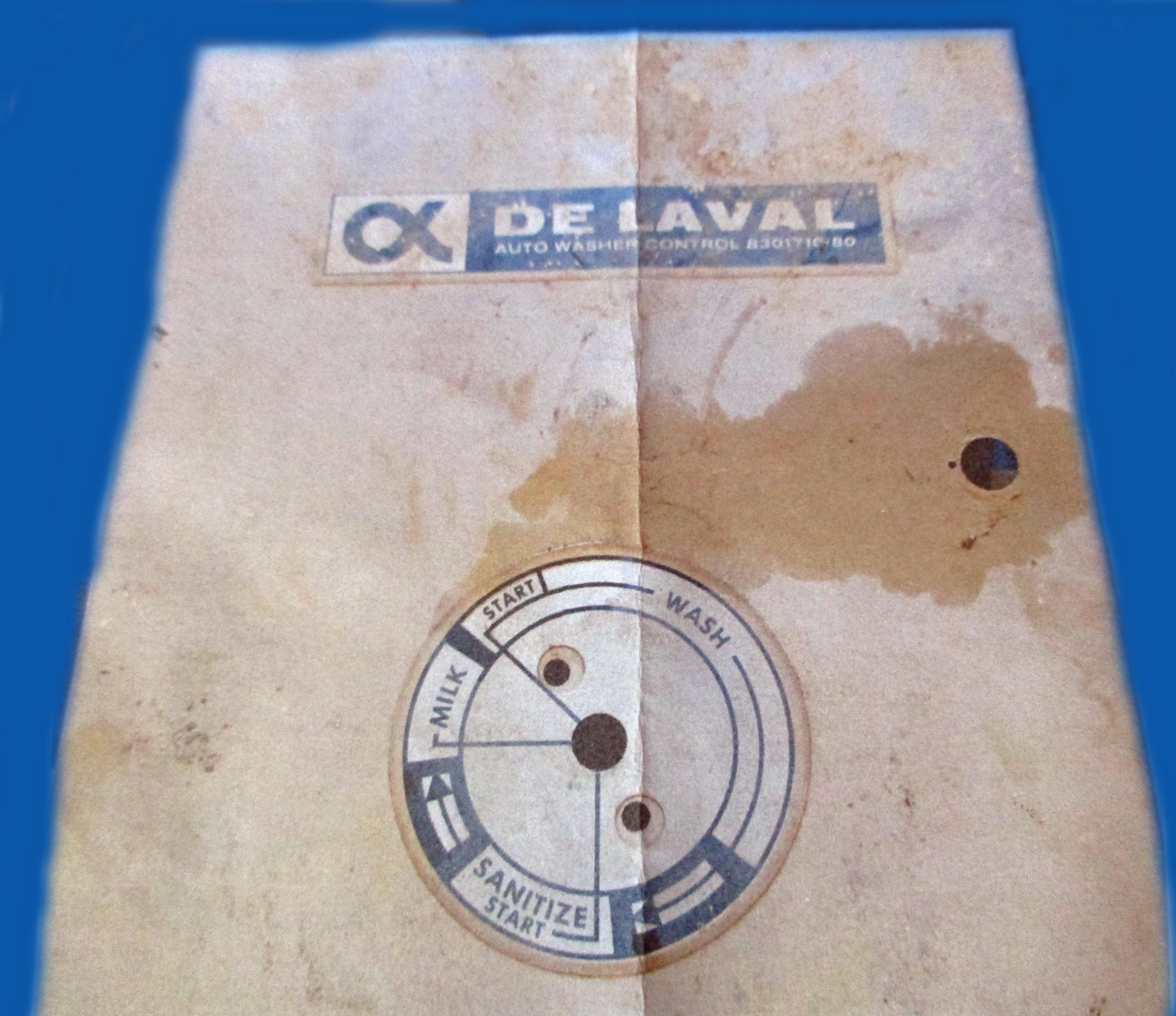 Auto Wash Control, DeLaval, Parts Only 10 Auto Wash Control, DeLaval, Parts Only