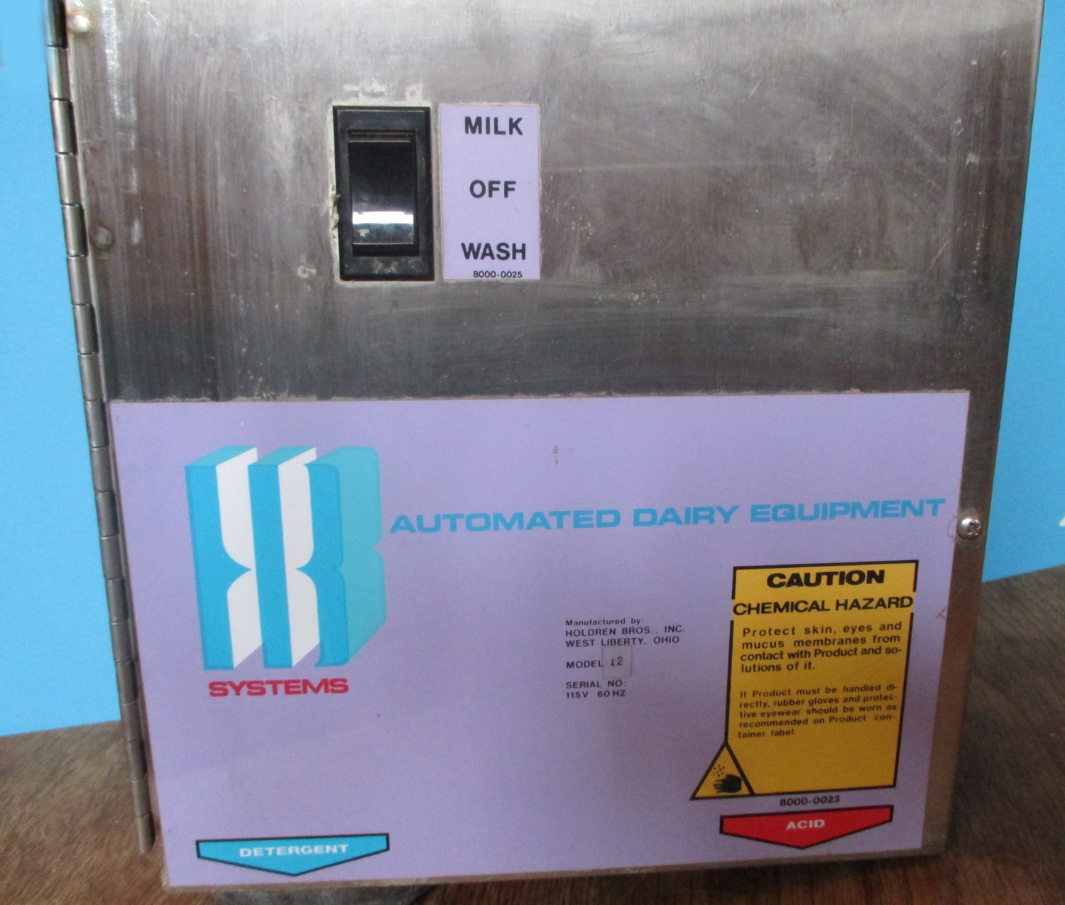 Milk Wash Control