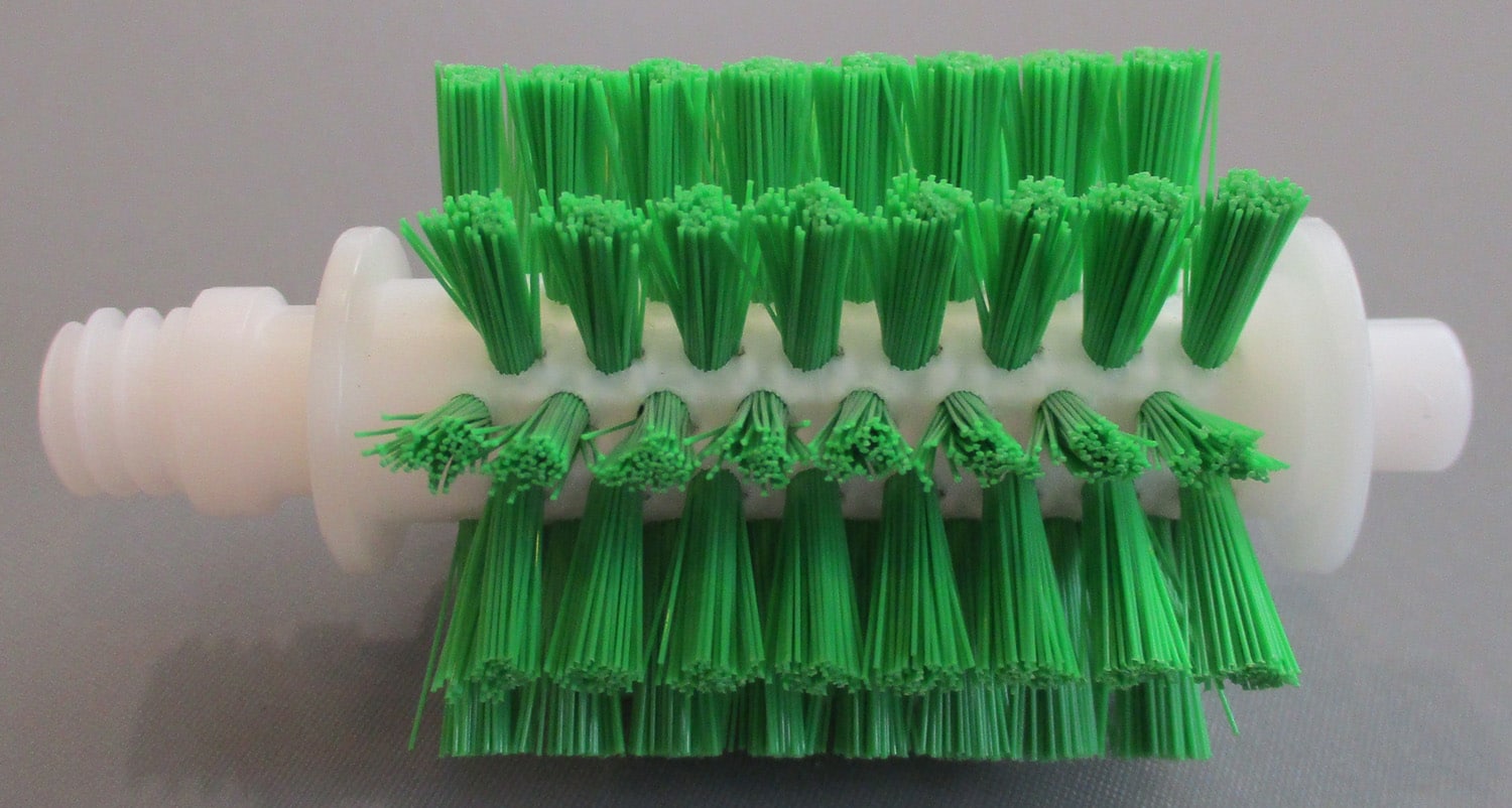 Brush, Gea Future Cow, Green/White, Rh, 3 9/16&Amp;Quot;L