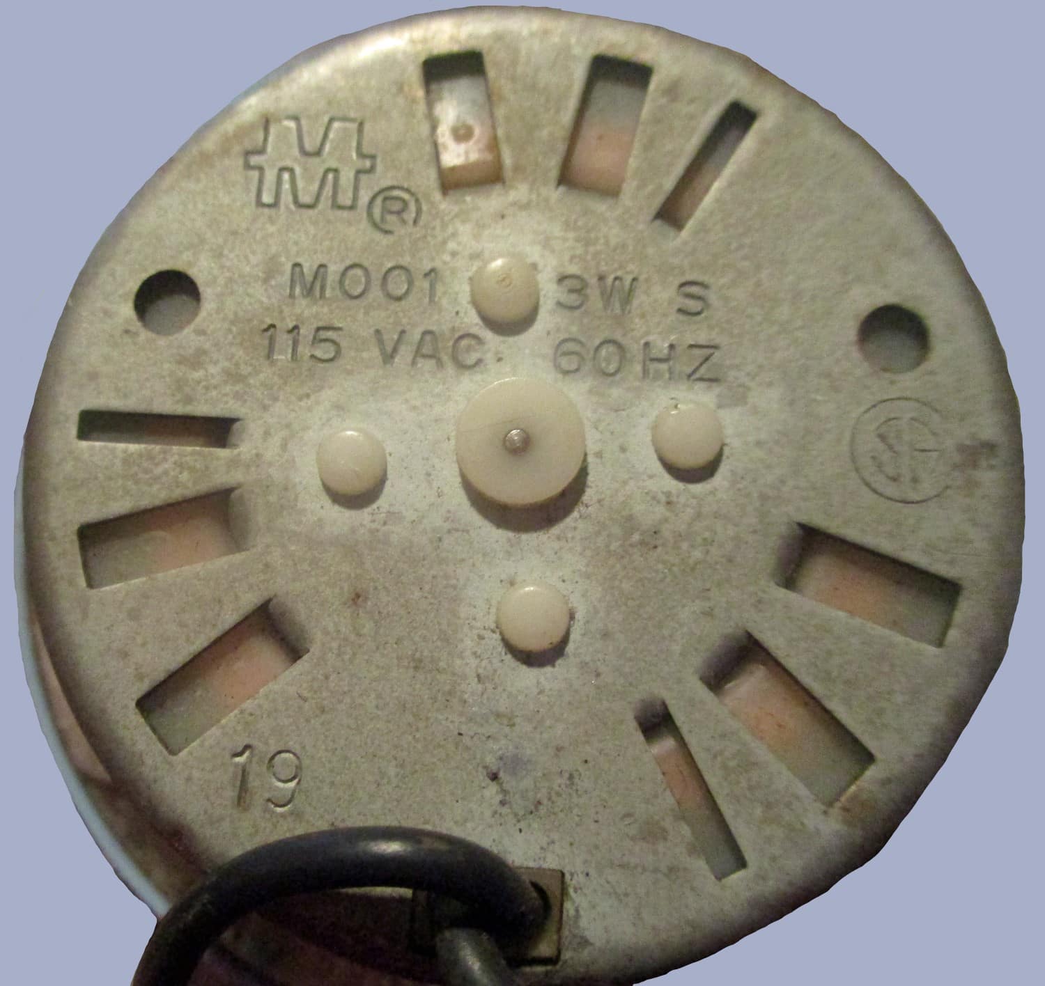 Timer 3W 115VAC 60Hz 11 close up