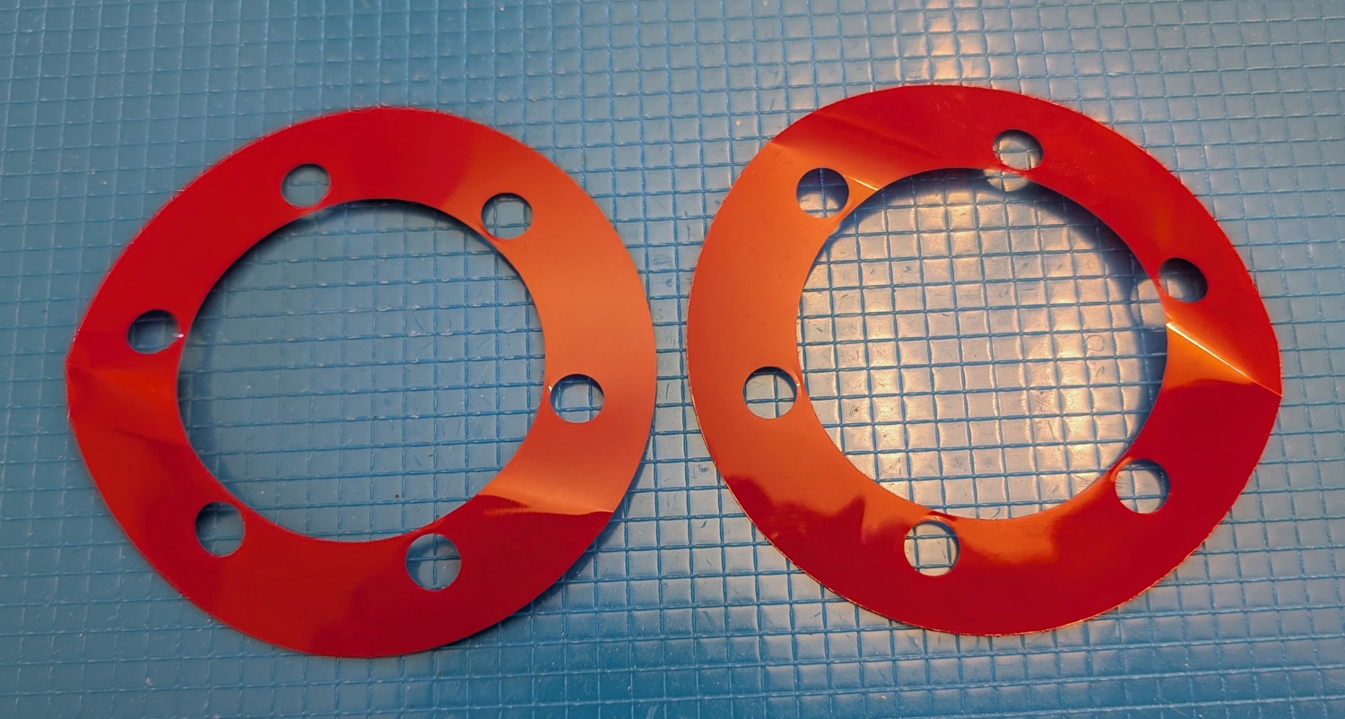 Shim, .002 Red for Alamo VP, Pkg/2 4 Shim, .002 Red for Alamo VP, Pkg/2