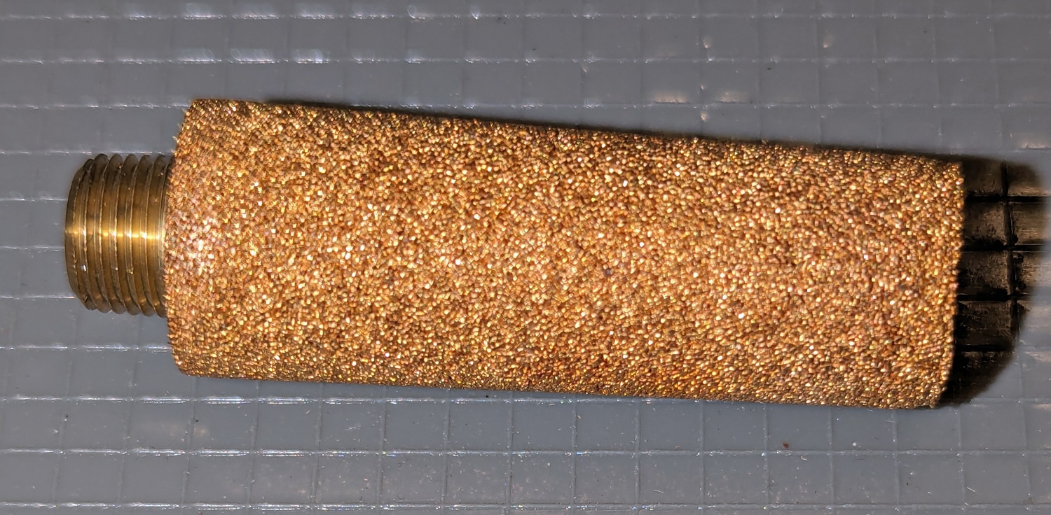 Sintered Bronze Filter for L1 Oiler 7 close up