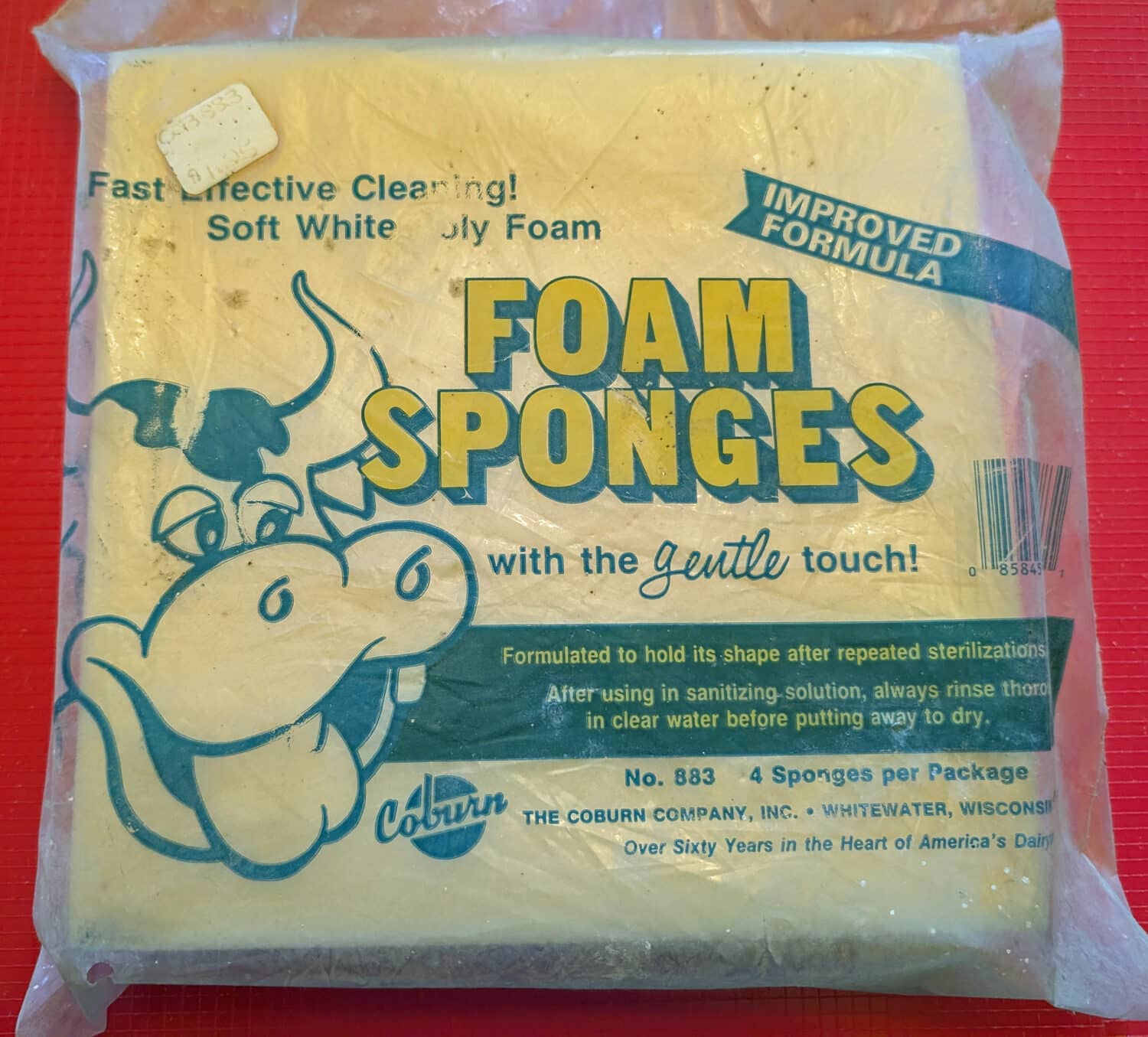 Udder Sponge, White Polyfoam, Pkg/4