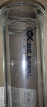 Pipe Glass 2&Amp;Quot; Delaval 84&Amp;Quot;L W/Nipple 2 1/2&Amp;Quot; From End