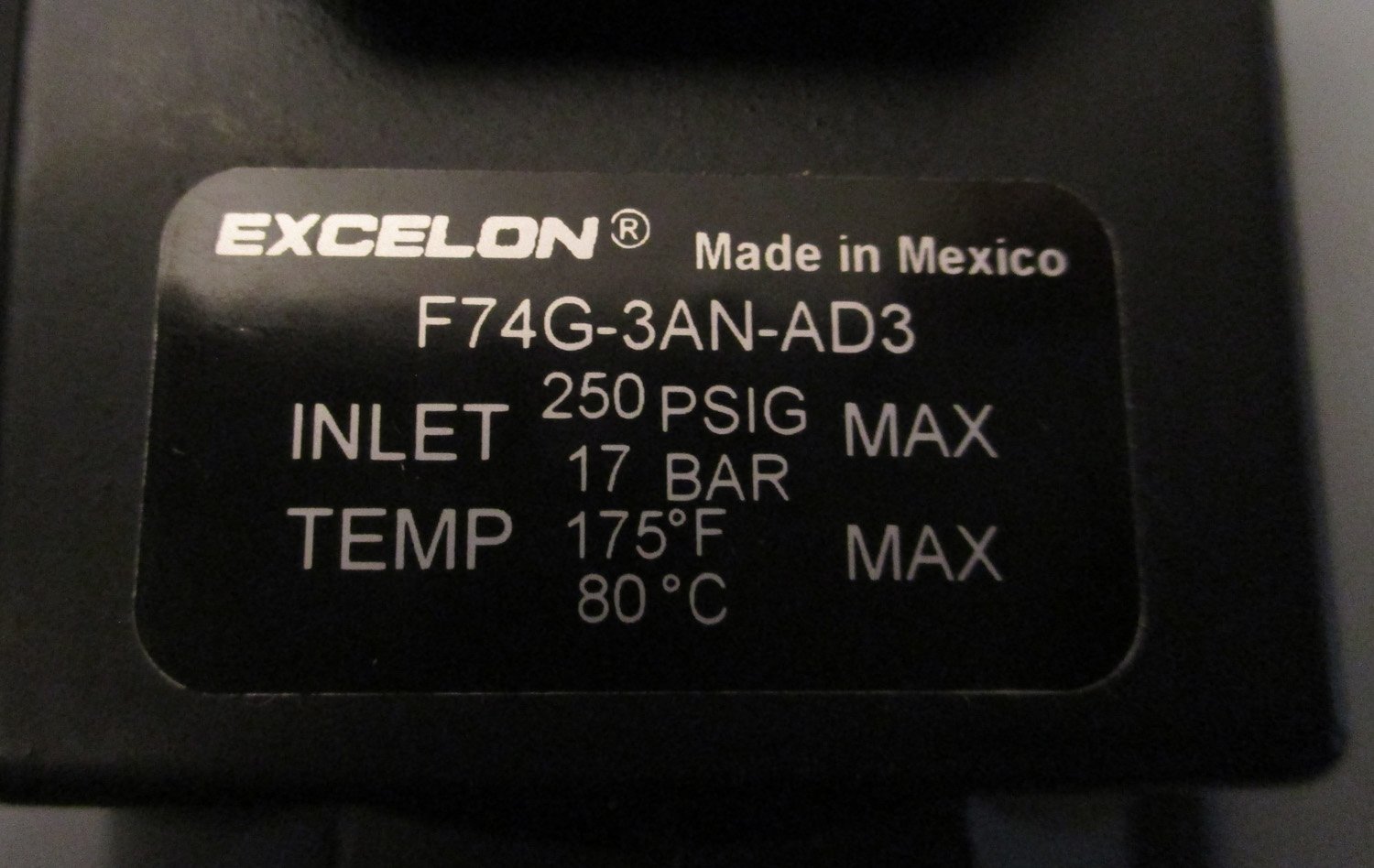 Filter, 250 PSIG 7 1/4"L 5 Filter 250 PSIG 7 1/4"L