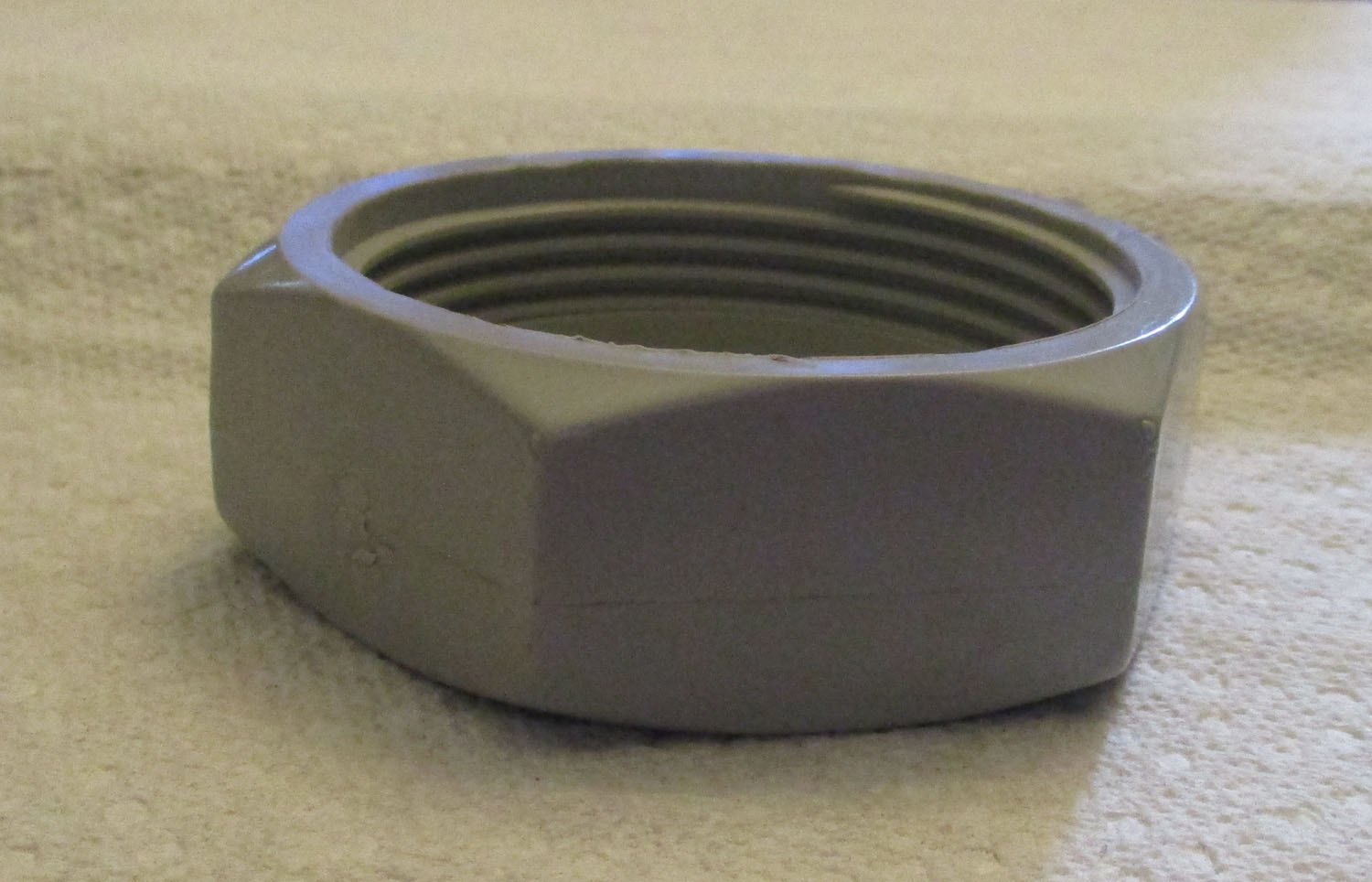 Female Plastic Mueller Nut, 2 1/2"ID 5 Nut Female Plastic Mueller 30238, THD 2 1/2"ID
