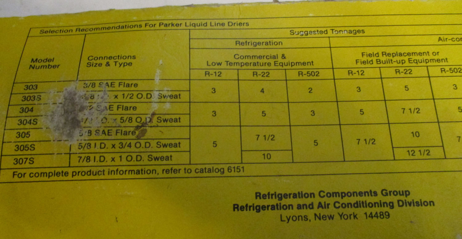 Filter, Dryer Liquid Line