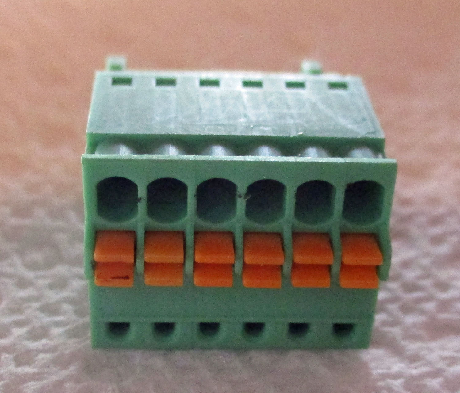 Terminal Strip Push 6 Place 5/8&Amp;Quot;W