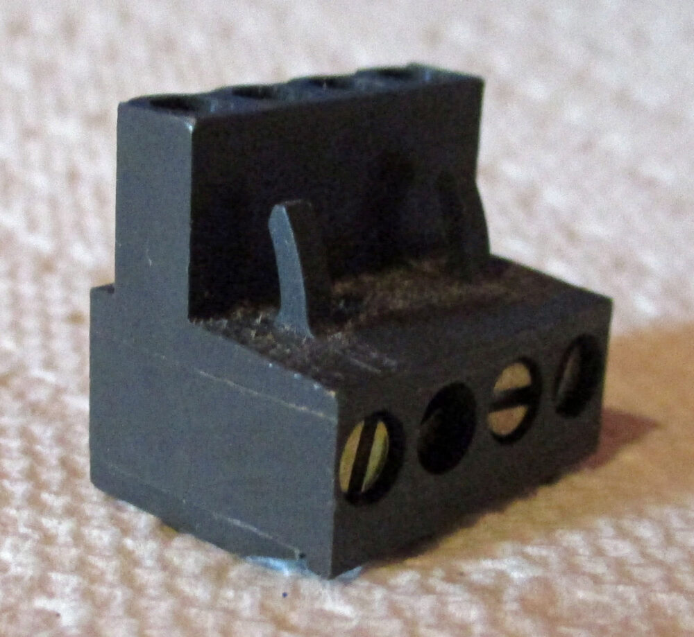 Terminal Black 4 Place 3/4&Amp;Quot;W