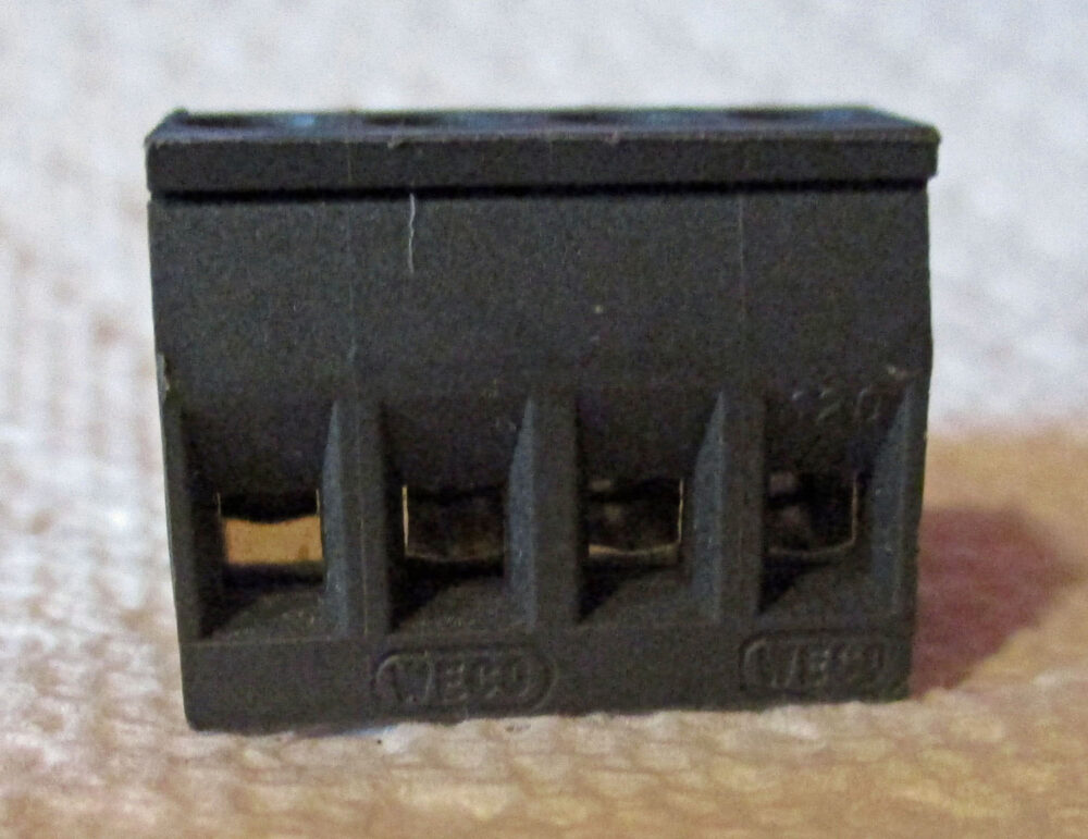 Terminal Black 4 Place 3/4&Amp;Quot;W