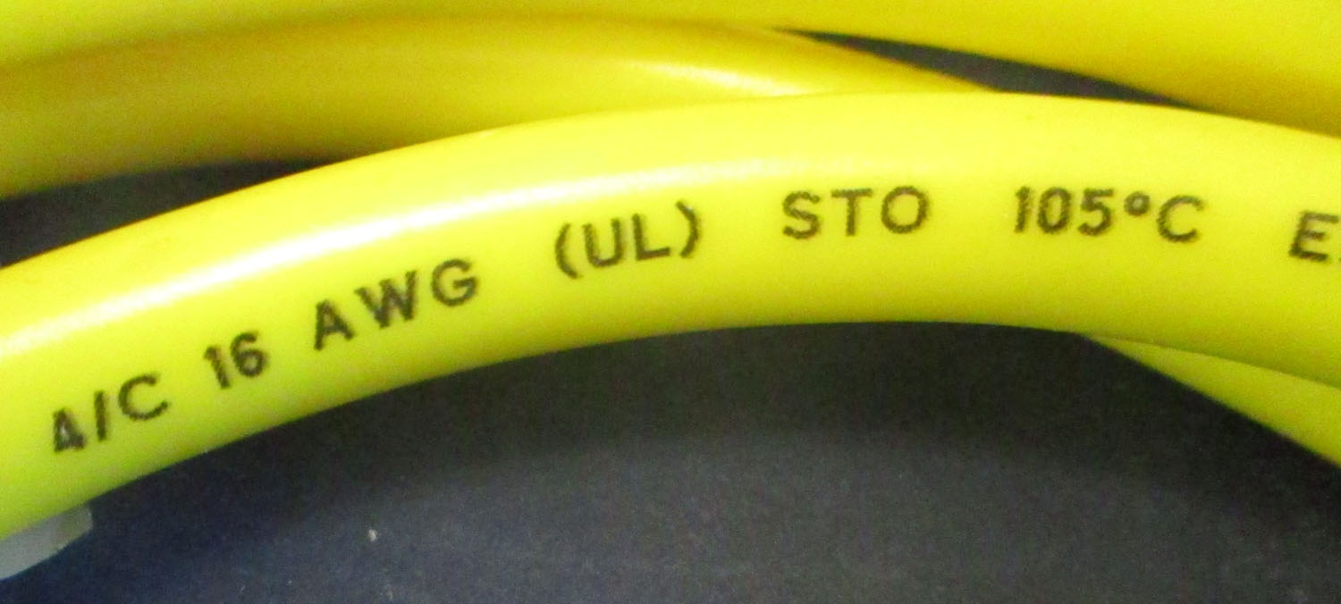 Cable Comm. 4-Pin Female 90° 600V 13Amp 9'L