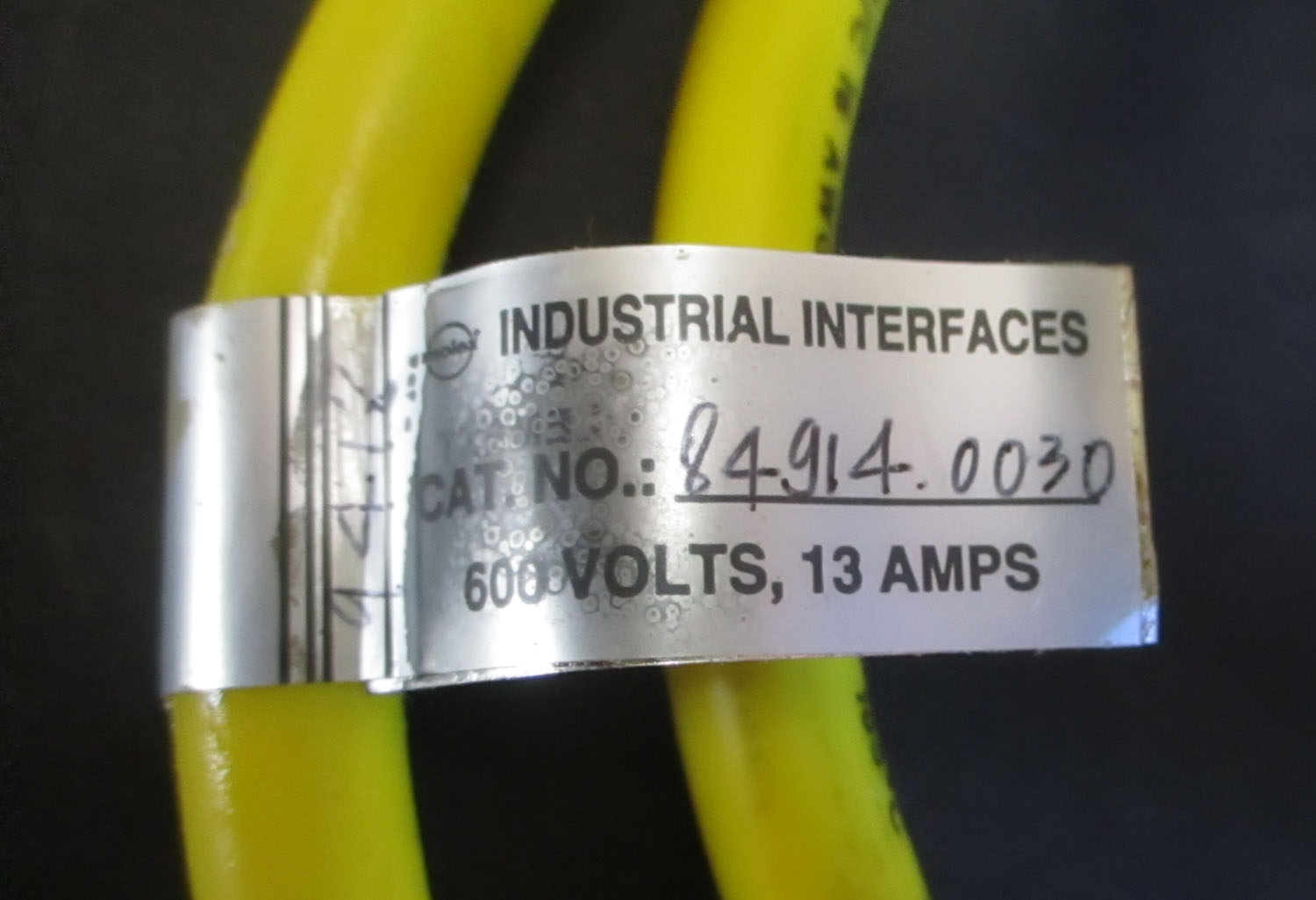 Cable Comm. 4-Pin Female 90° 600V 13Amp 9'L