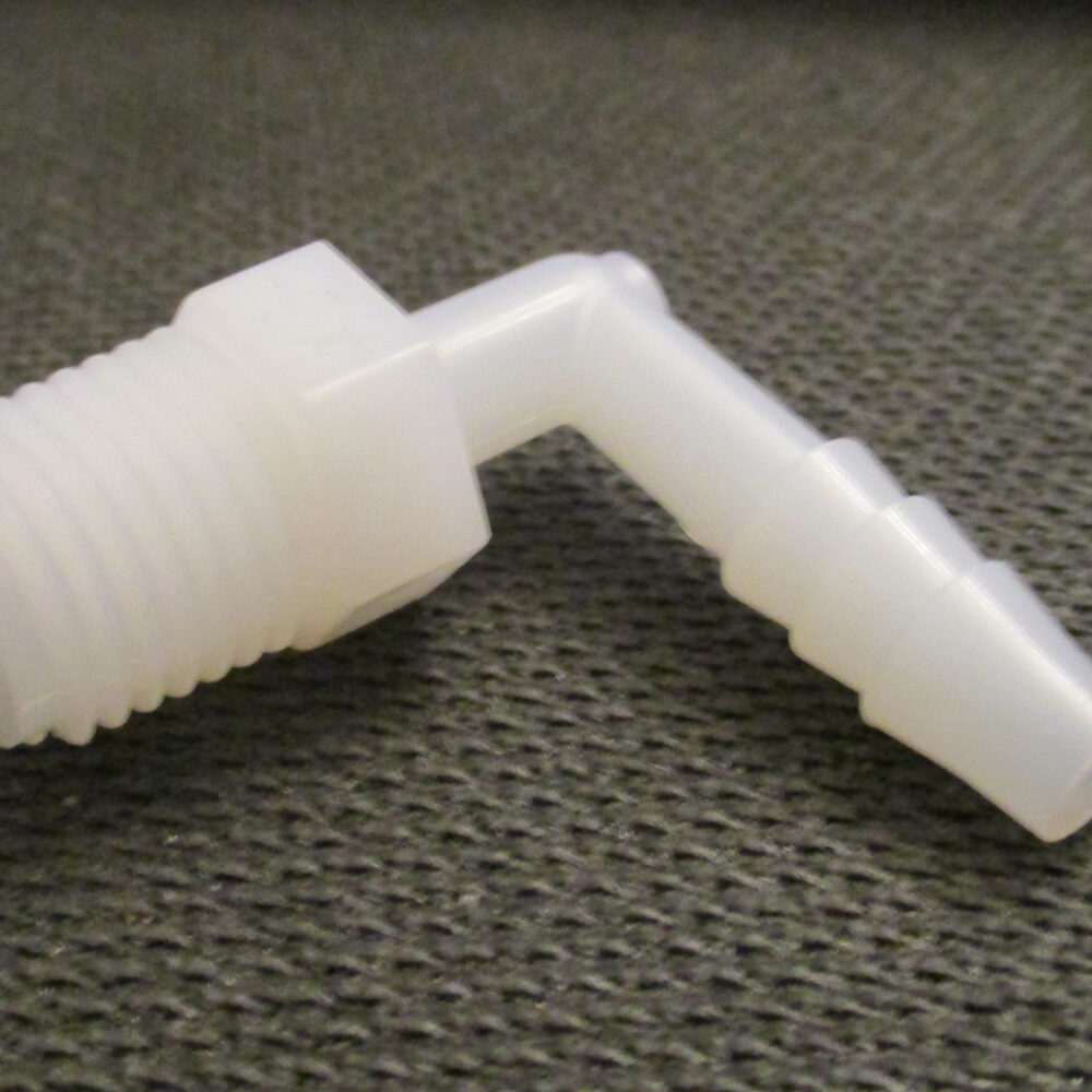 Elbow Nylon 90° 1/4" NPT x 1/4" Barbed