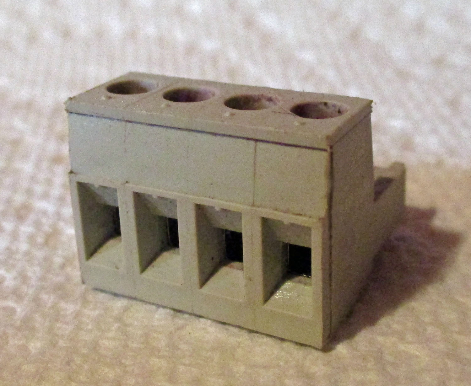 Terminal Plug 4 Place Gray 13/16&Amp;Quot;L