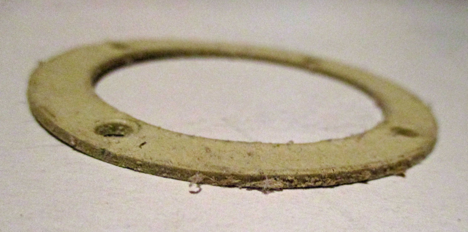 Compressed Cardboard Gasket, 2 3/8"OD 5 Gasket Cloth Material 2 3/8"OD
