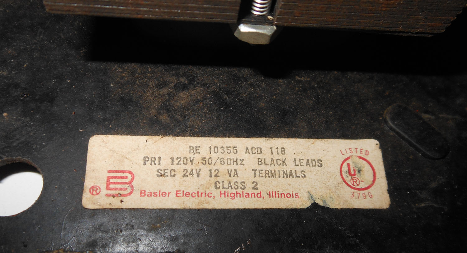 Transformer Step Down on Plate 5 Transformer Step Down on Plate