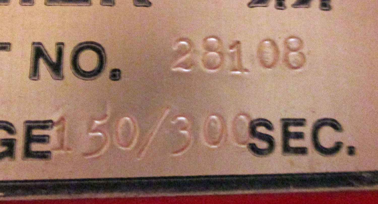 8 Pin Timer for Prep Stall, 120VAC, 150/300 Seconds 7 Timer 8 Pin Range 150/300 120VAC Prep Stall