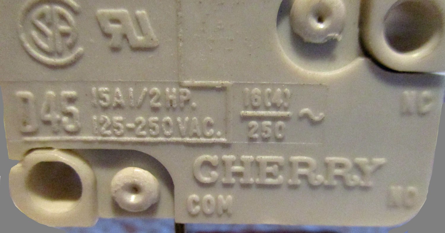 Door Switch, 125-250VAC 6 Switch Door 125-250VAC