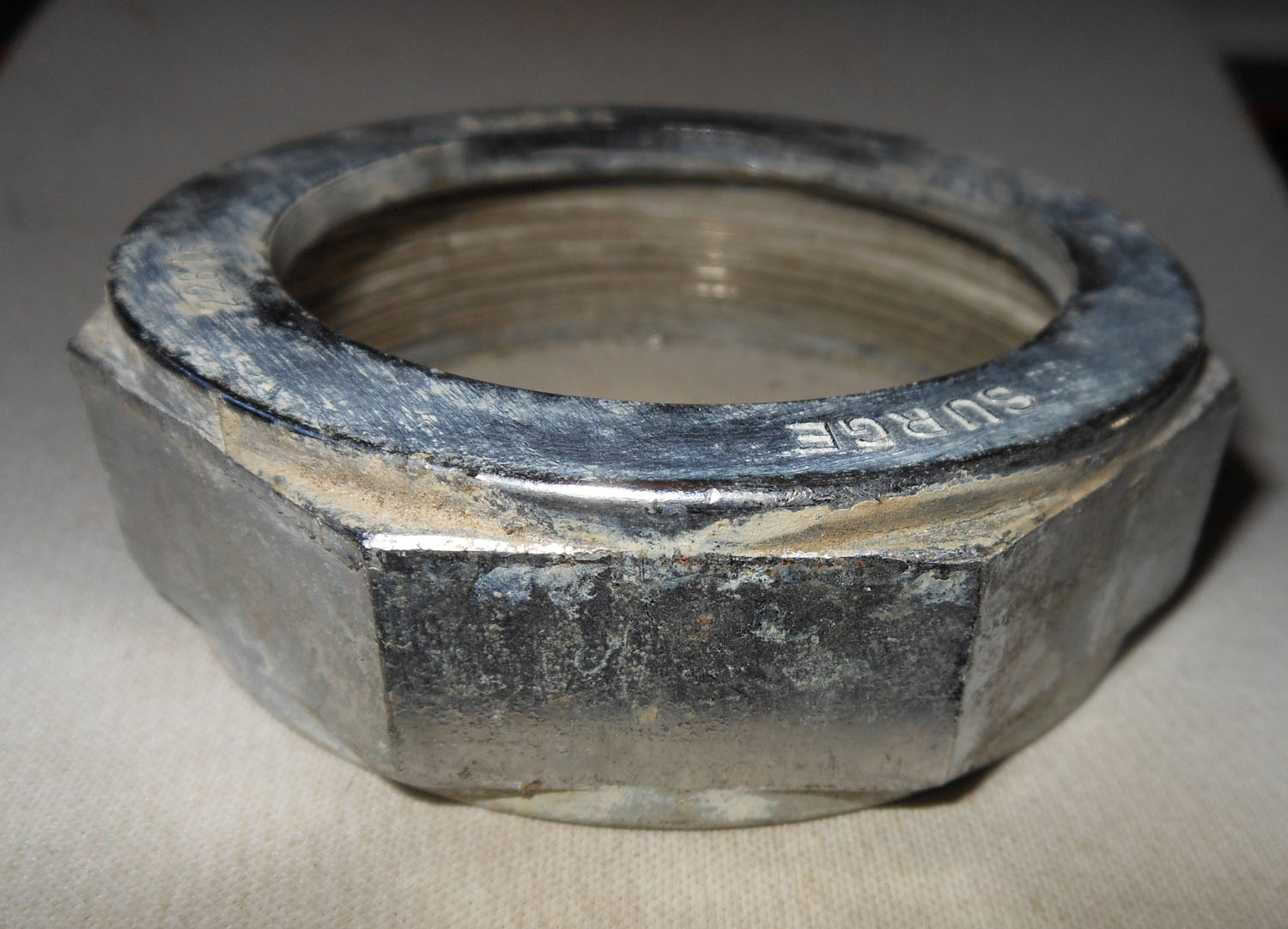 Female Nut for 1 1/2" Glass Coupling, Shiny 5 Coupling Nut Shiny Female 7750-0022-815