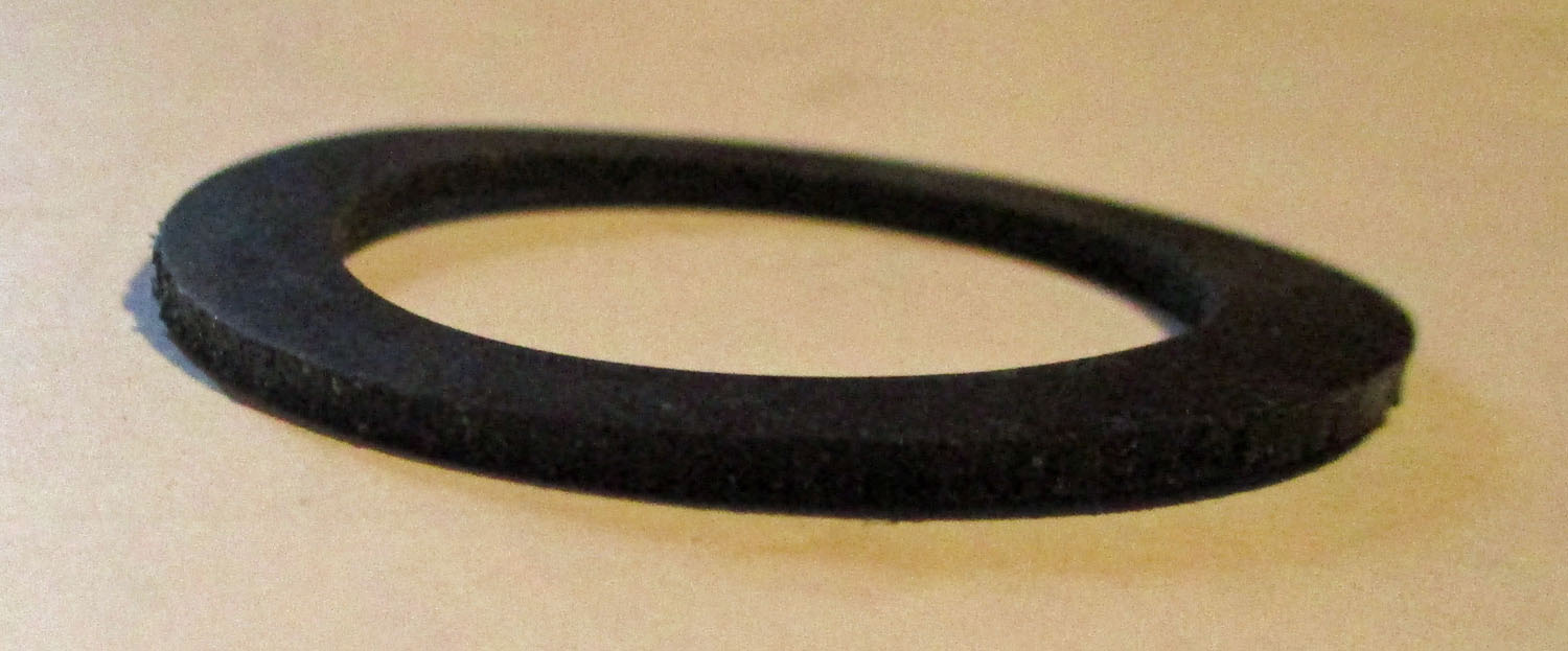 Flat Gasket, 1 1/4"ID 6 Gasket Rubber 1 11/16"OD, 1 1/4"ID