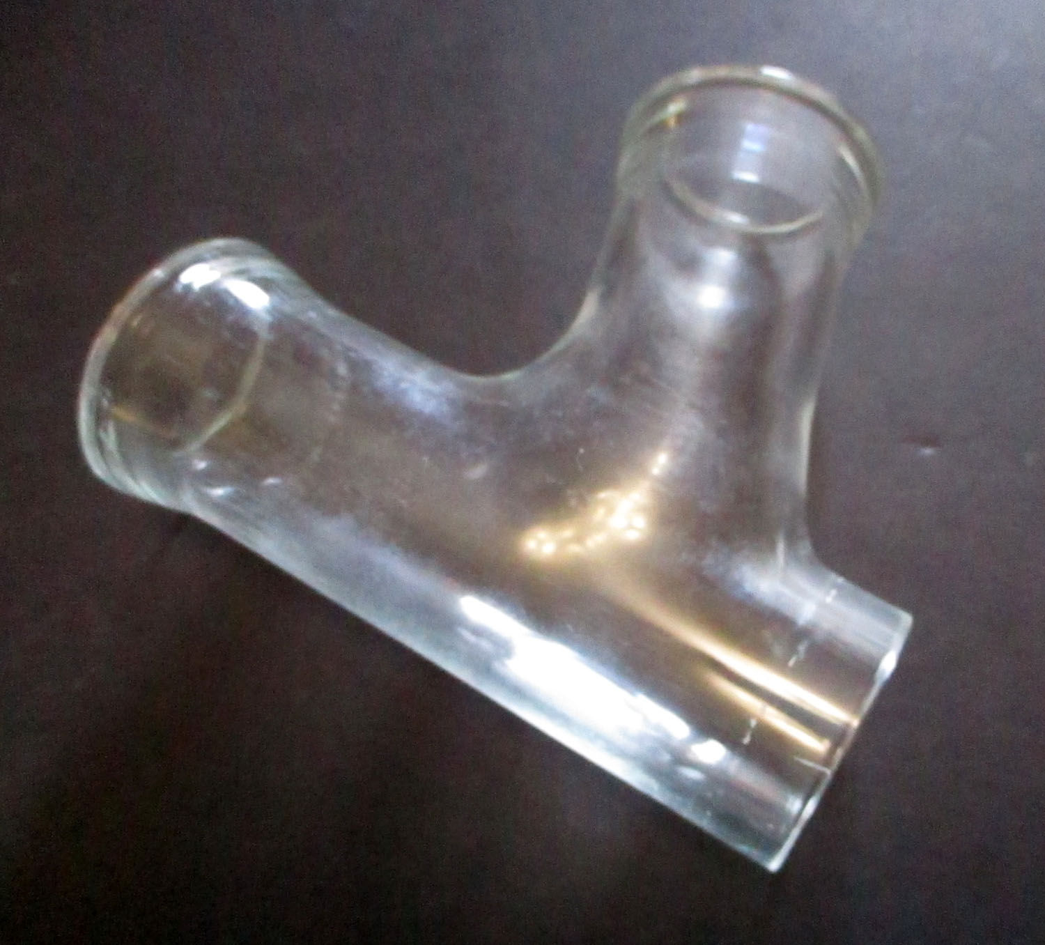 Tee, Special, 1 1/2" Glass, 5 9/16"L 5 Y Glass 1 1/2" Surge 27799 5 9/16"L