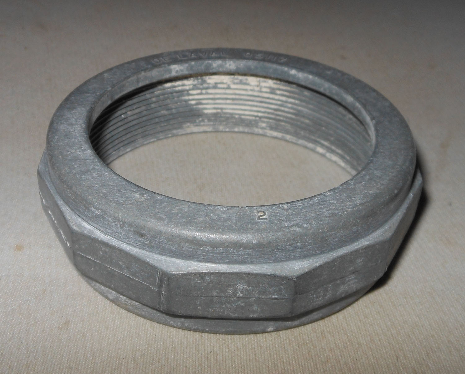 Nut Female DeLaval 05117 Non-Shiny for 2" Pipe 5 Nut Metal DeLaval Female 05117 Non Shiny 2 3/4"ID