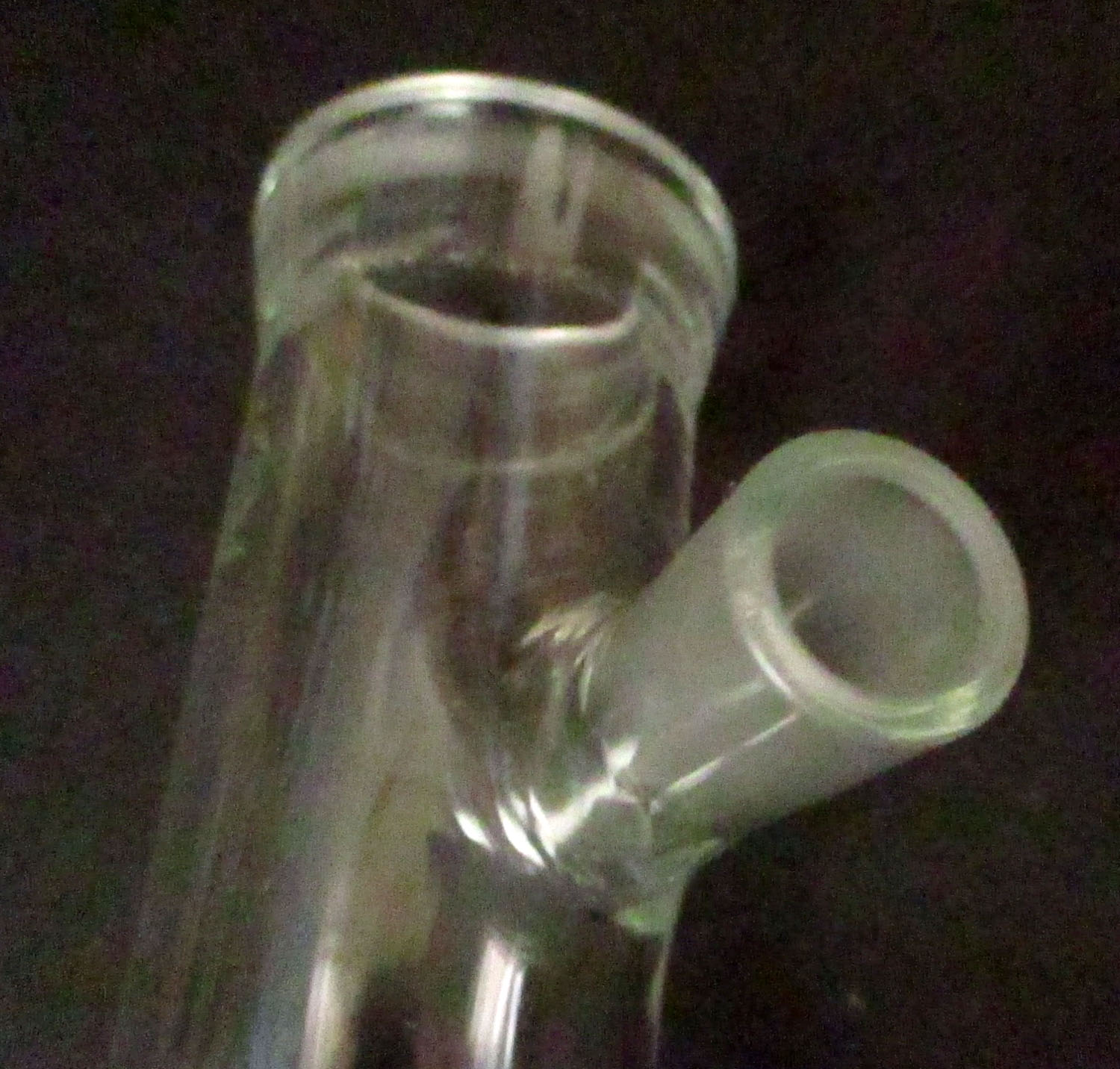 Pipe 1 1/2" Glass w/Offset Nipple 4 Pipe 1 1/2" Glass w/Offset Nipple