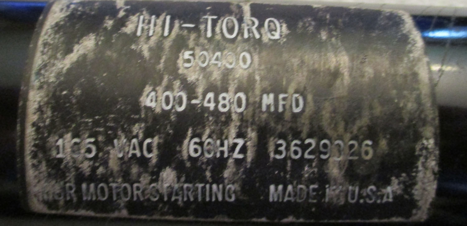 Capacitor Start 400-480µF 105VAC 5 Capacitor Start 400-480µF 105VAC