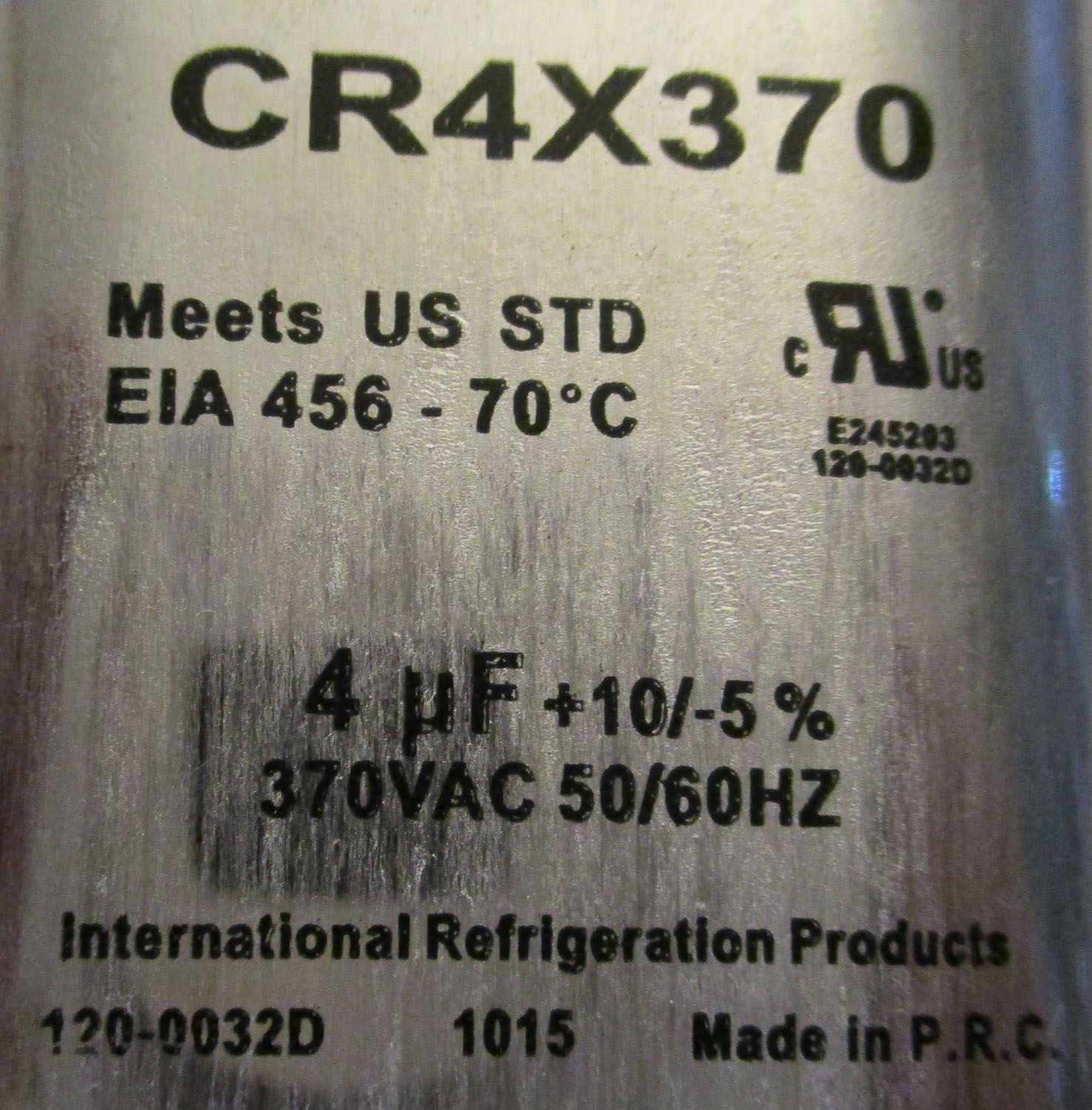 Capacitor Run 4Μf 370Vac 50/60Hz