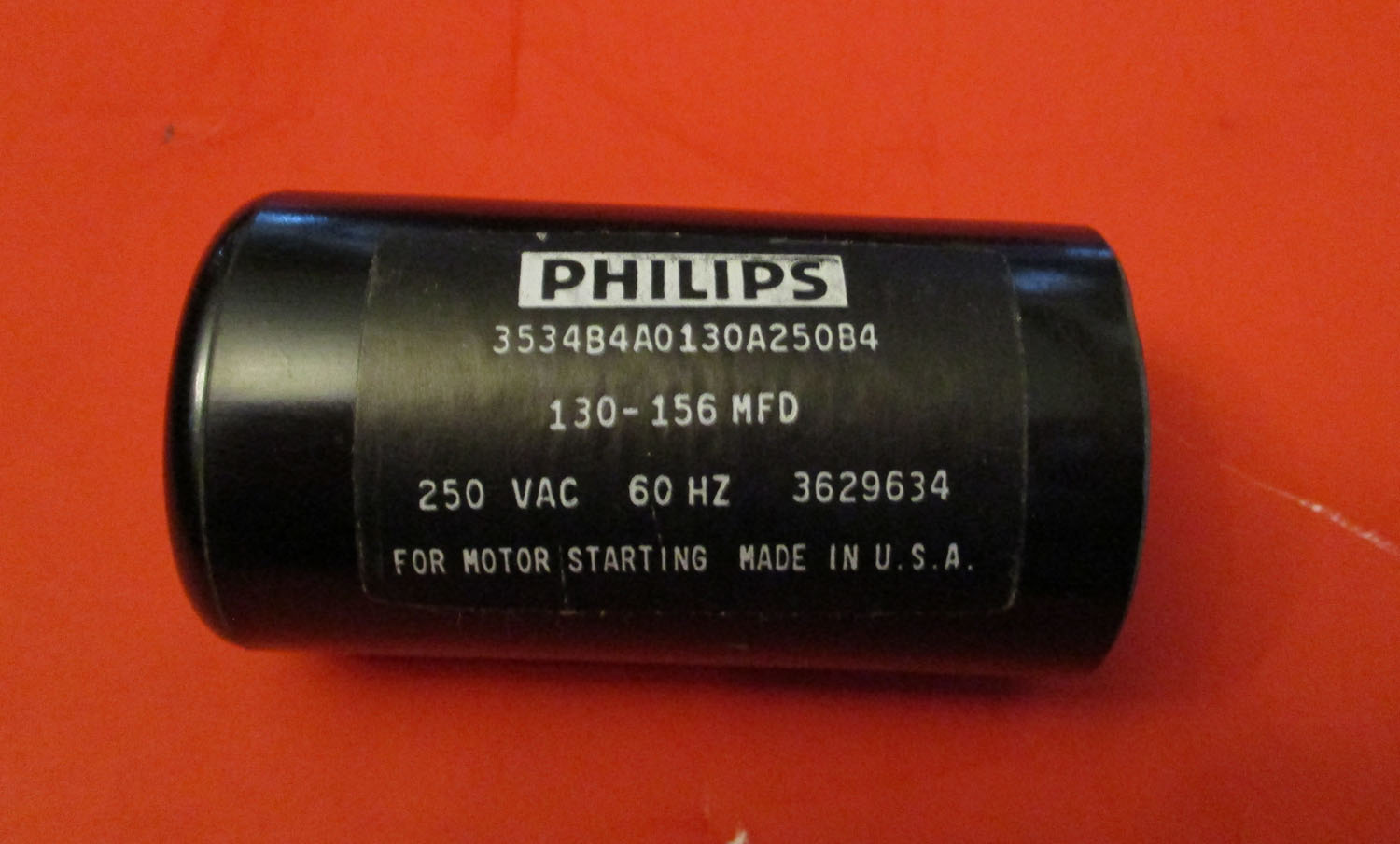 Capacitor Start 130-156Μf 250Vac