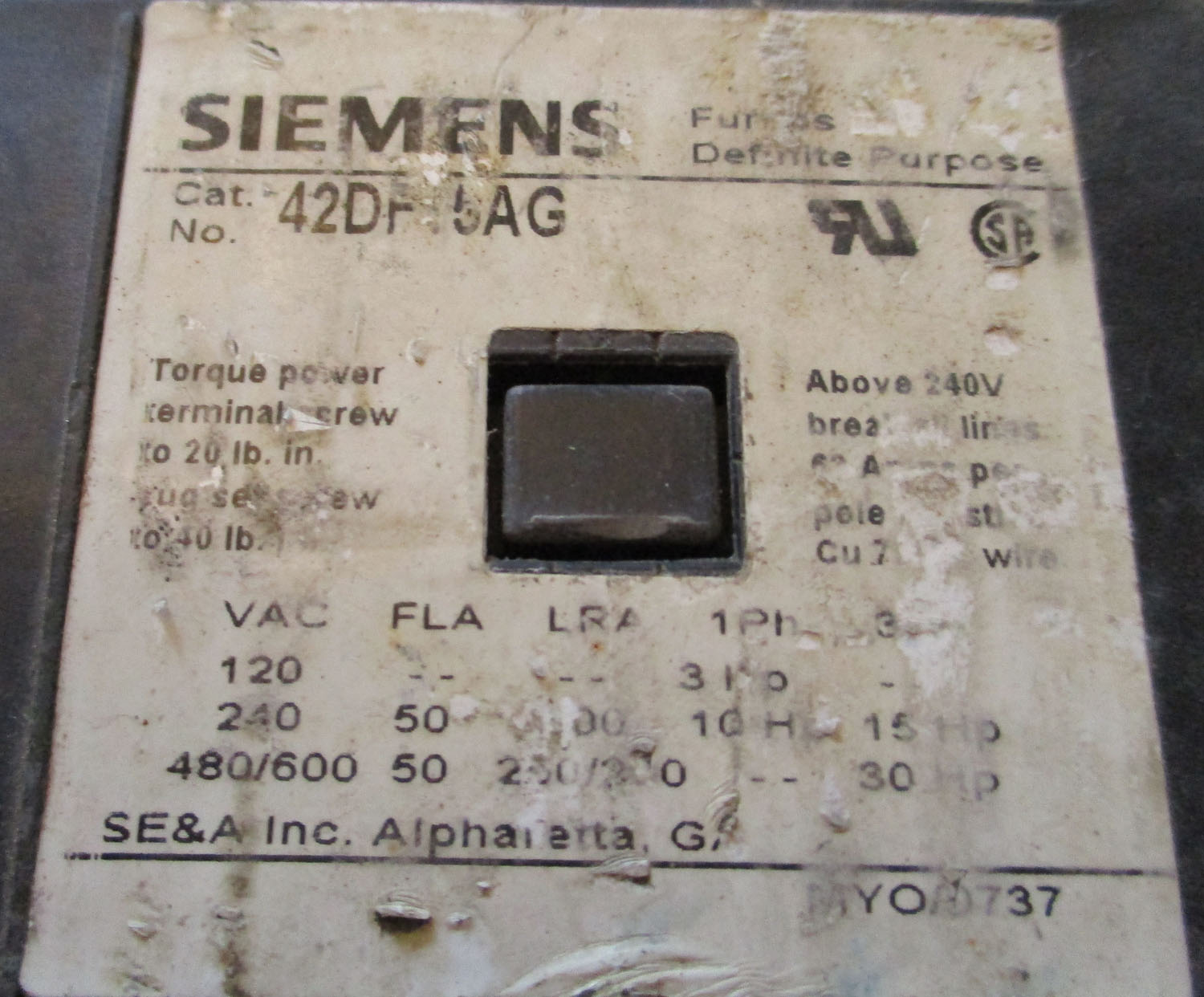Contactor 2 Pole 120-600VAC 50FLA 3-30HP 7 Contactor 2 Pole 120-600VAC 50FLA 3-30HP