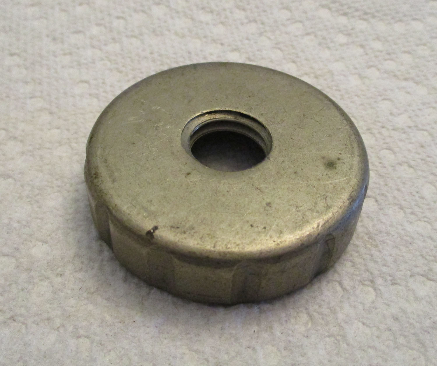Cap with Threaded Hole 1 3/4" OD 4 Cap with Threaded Hole 1 3/4" OD