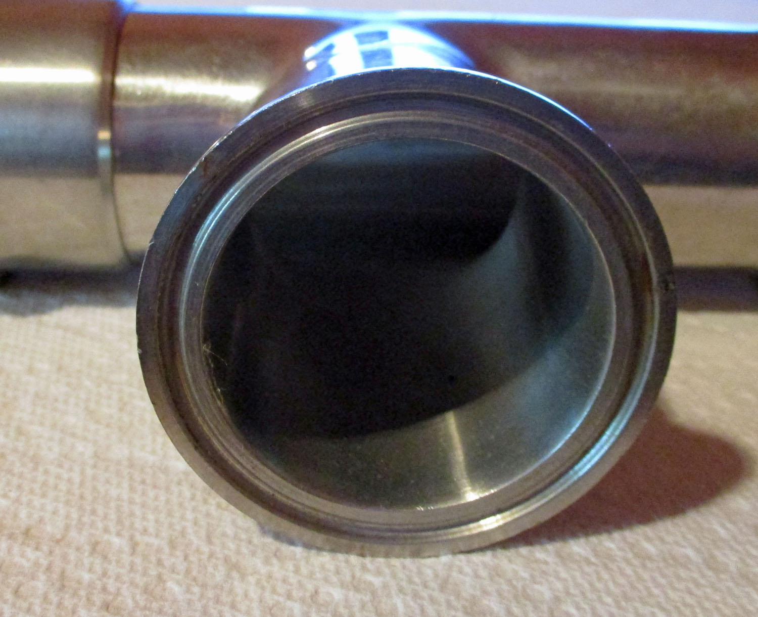 2" SS Tee w/2 Weld-On & 1 Roll-On Tri-Clover Ferrules 4 Tee 2" Pipe w/2 Tri-Clover & 1 Roll-On Ferrule 6 5/8"L