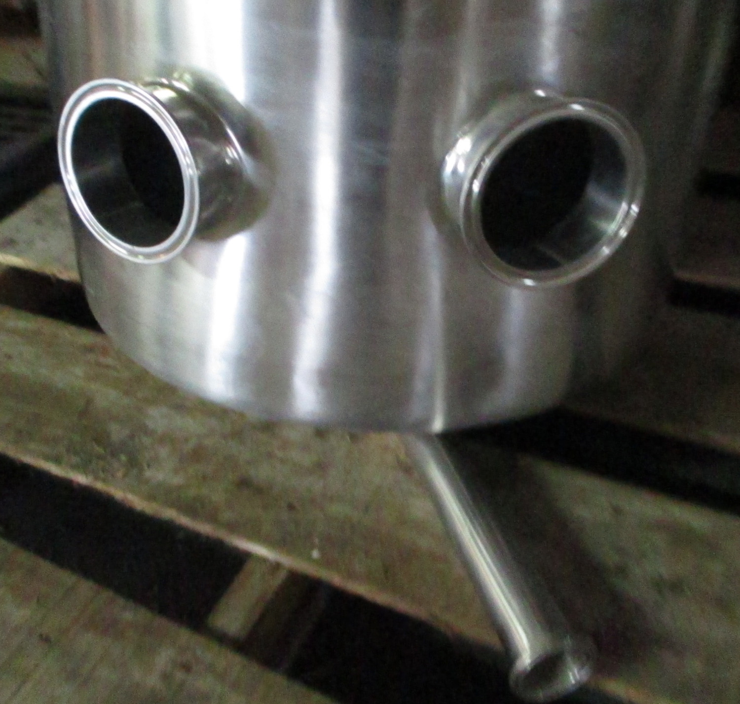 Receiver SS 3" Pipe w/ 60° Offset Inlets-No Lid 4 Receiver SS 3" Pipe w/ 60° Offset Inlets-No Lid