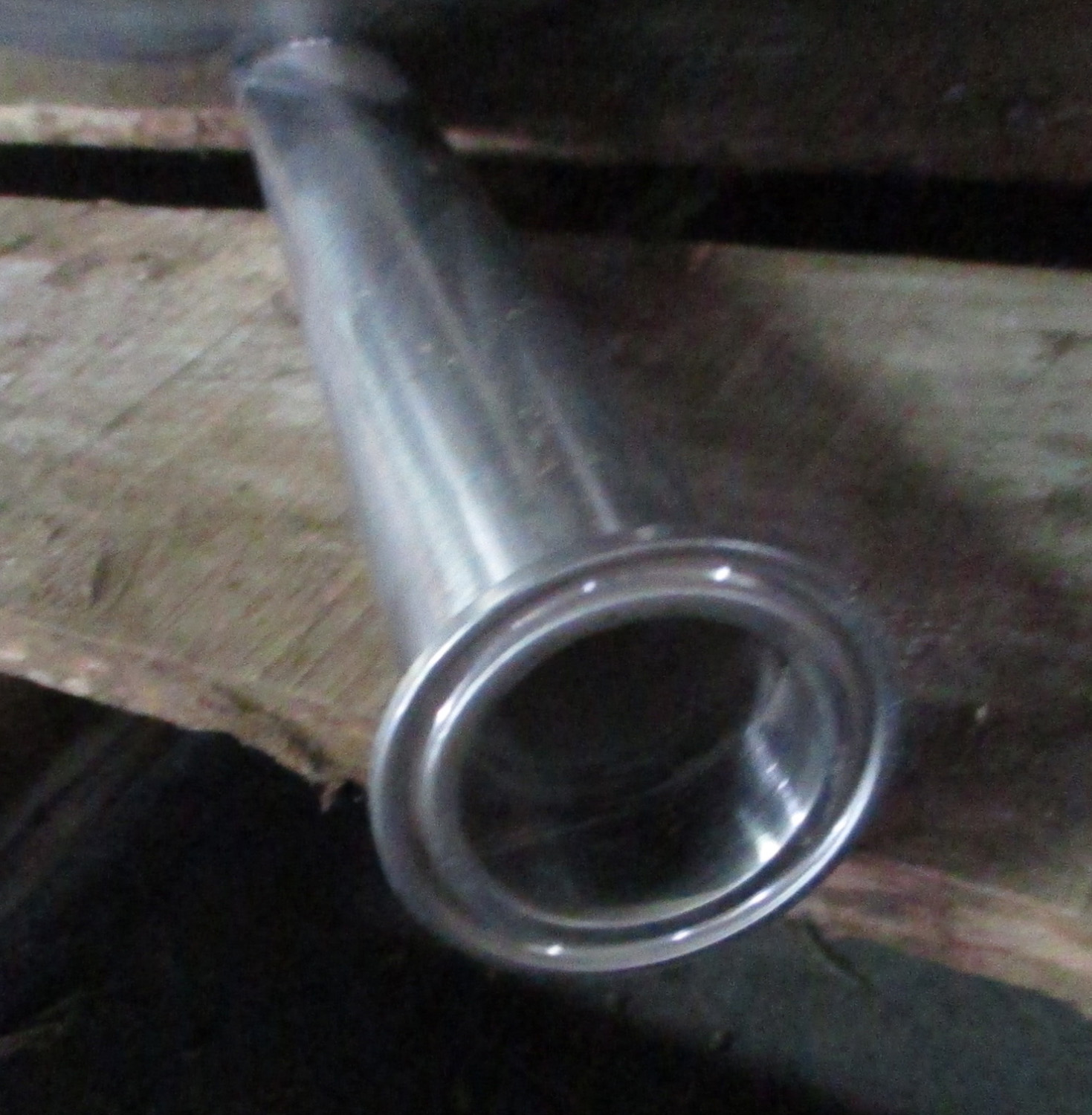 Receiver SS 3" Pipe w/ 60° Offset Inlets-No Lid 6 Receiver SS 3" Pipe w/ 60° Offset Inlets-No Lid