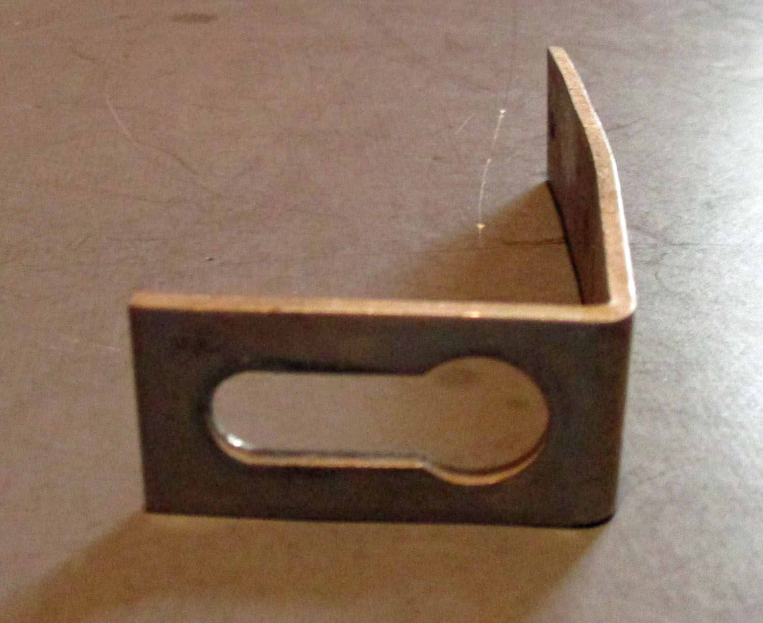 L-Bracket w/Keyhole, 3 11/16"L 7 Bracket L, w/Keyhole 3 11/16"L x 1 13/16"L