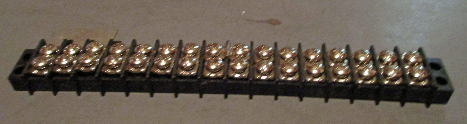 16-Place Terminal Strip, 6 7/8"L 4 Terminal Strip 16 Place 6 7/8"L