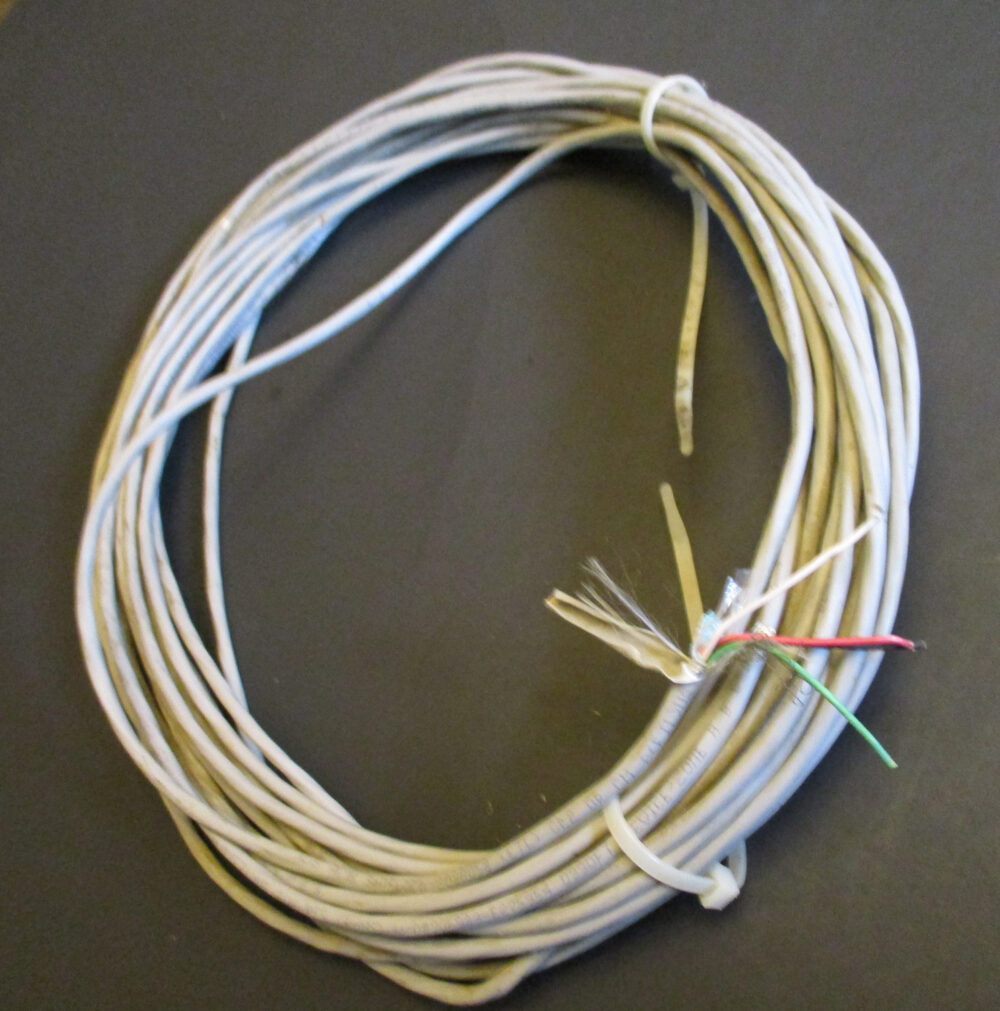 Wire, 3+Ground w/Shield, 3/16"OD, 48'L