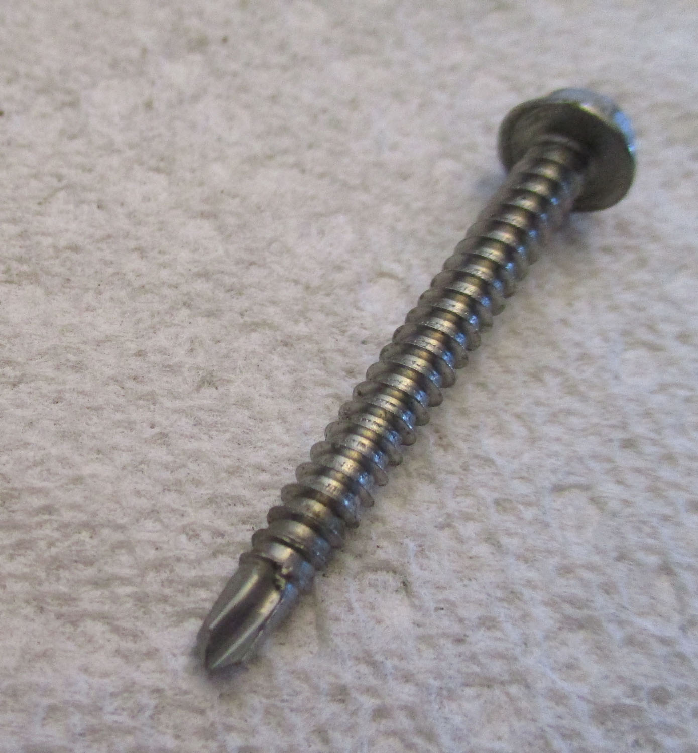 Screw Flange Hex Head 1 1/2&Amp;Quot;L #8-32 Thd Sz Pkg Of 6