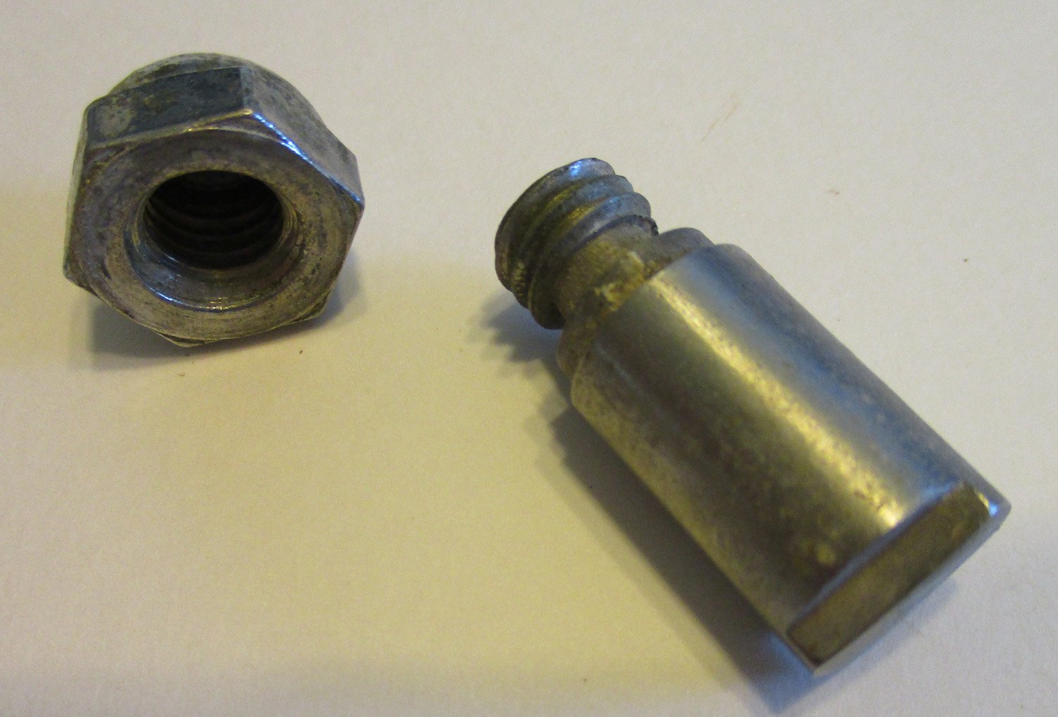 Special Bolt w/Cap Nut, SS, 1 1/2"L, #3/8-16 THD SZ 4 Bolt w/Cap Nut, SS 1 1/2"L #3/8-16 THD SZ 1/2"OD