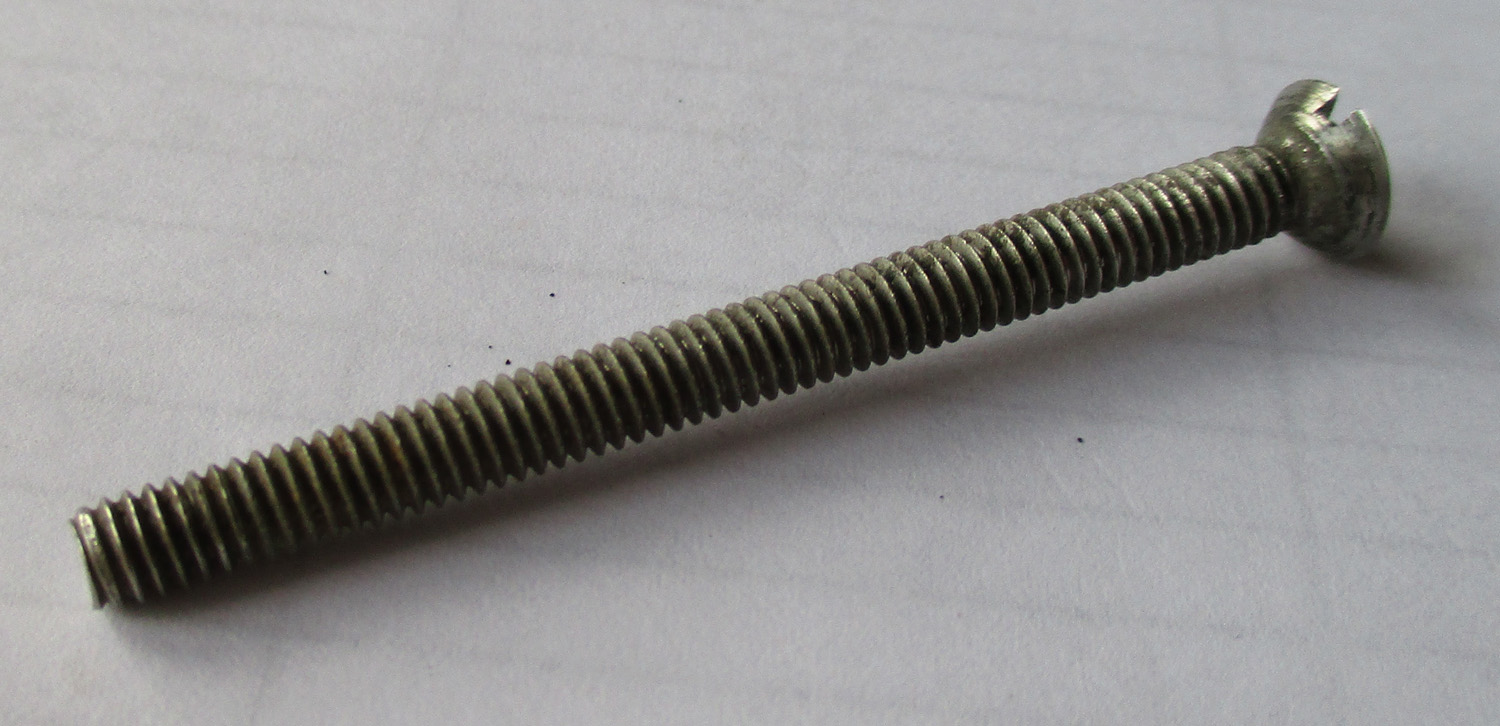 Screw, FH SL, 2 1/16"L #8-32 THD SZ, Pkg./4 4 Screw, FH SL, 2 1/16"L #8-32 THD SZ, Pkg./4